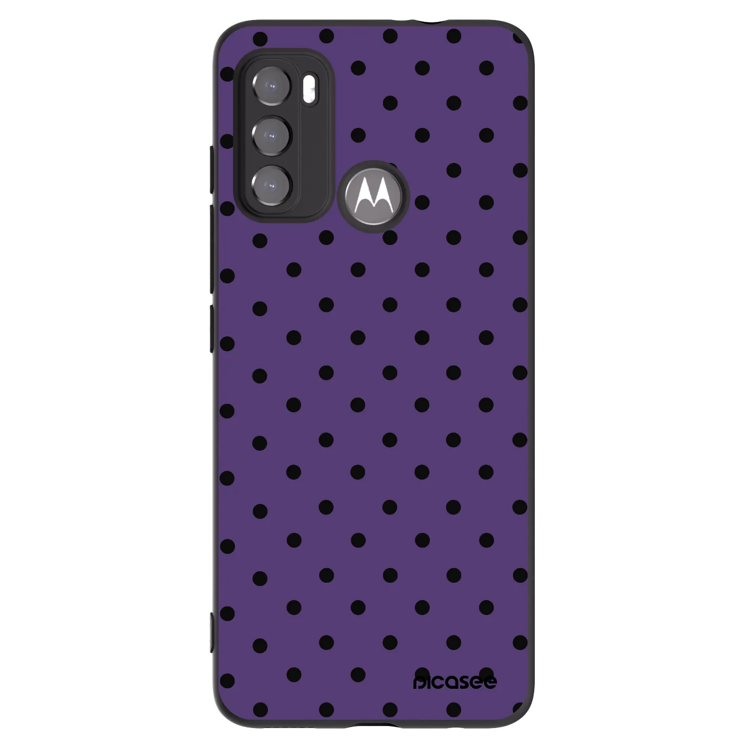 Picasee fekete szilikon tok az alábbi mobiltelefonokra Motorola Moto G60 - Flickers 2