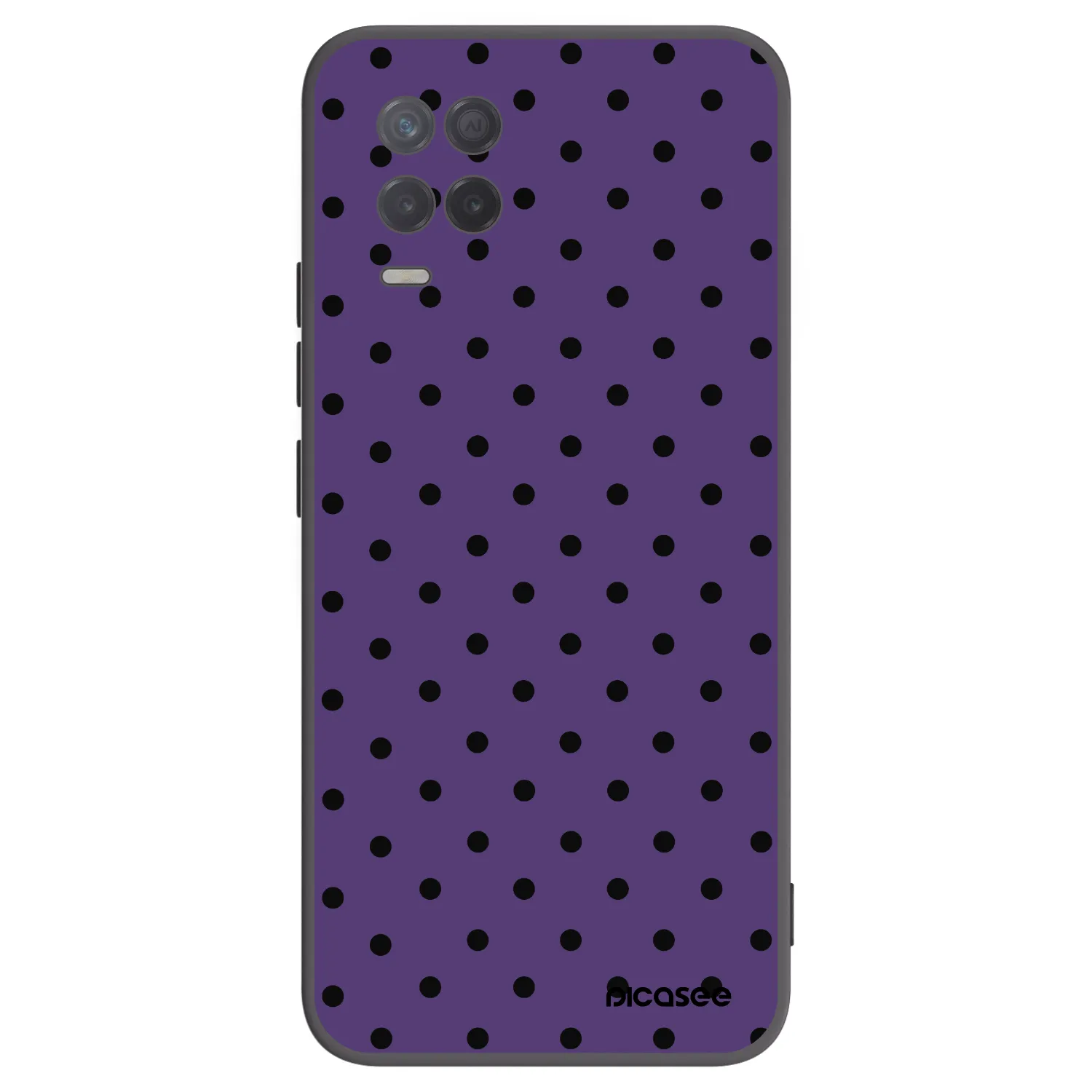 Picasee fekete szilikon tok az alábbi mobiltelefonokra Realme 8 5G - Flickers 2
