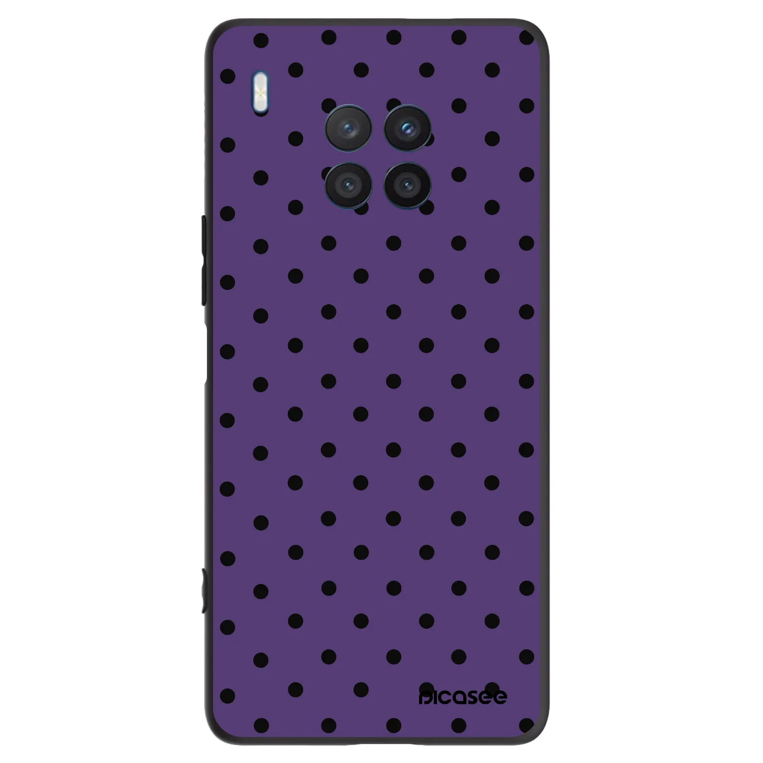 Picasee fekete szilikon tok az alábbi mobiltelefonokra Honor 50 Lite - Flickers 2