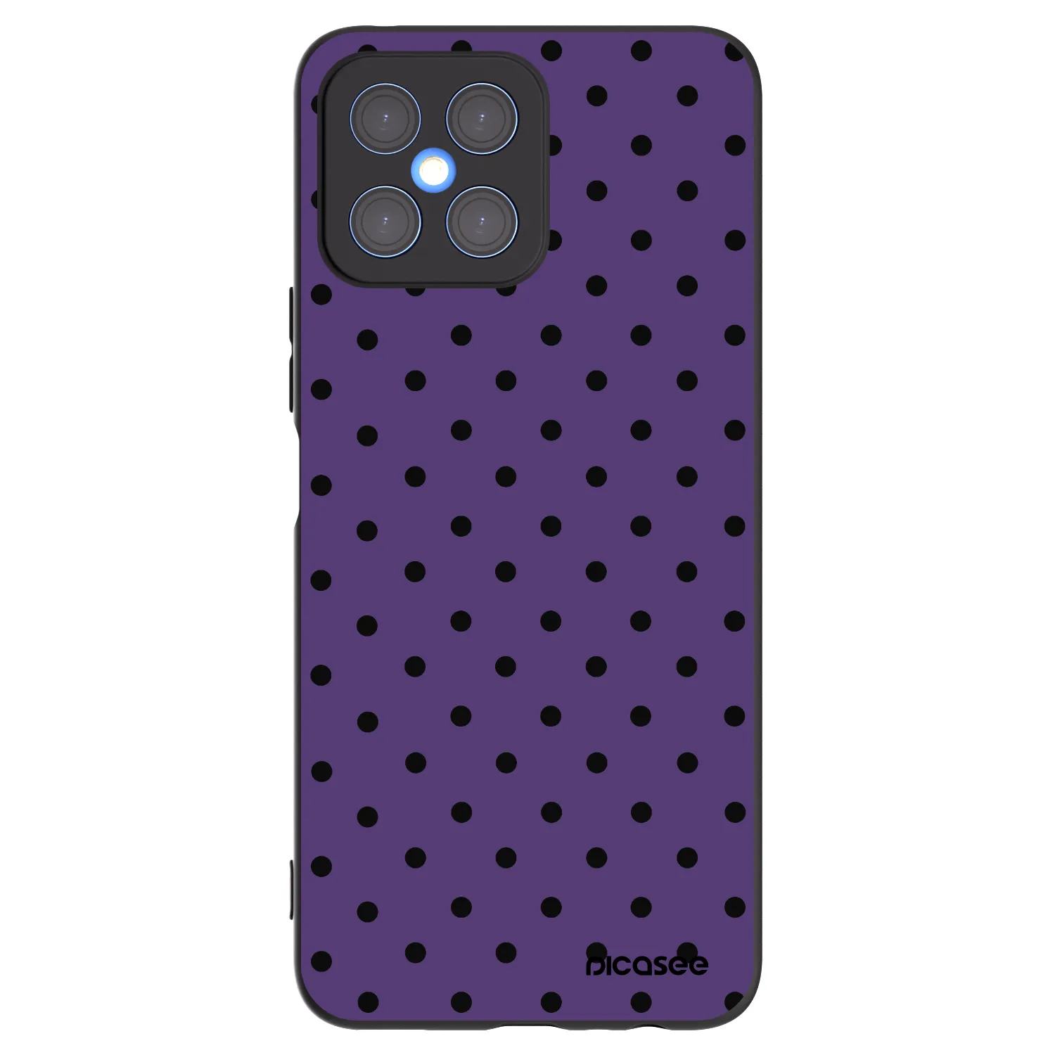 Picasee fekete szilikon tok az alábbi mobiltelefonokra Honor X8 4G - Flickers 2
