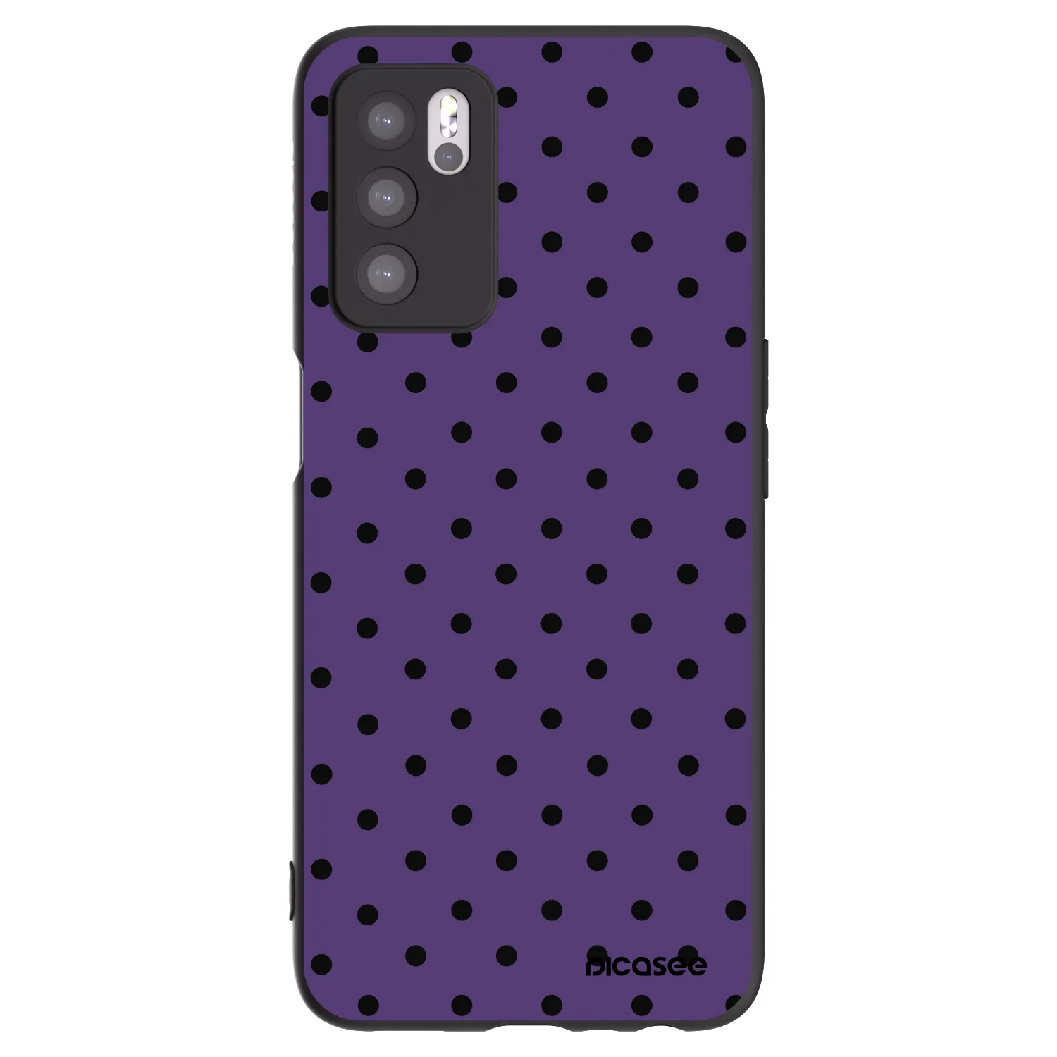 Picasee fekete szilikon tok az alábbi mobiltelefonokra OPPO A16s - Flickers 2