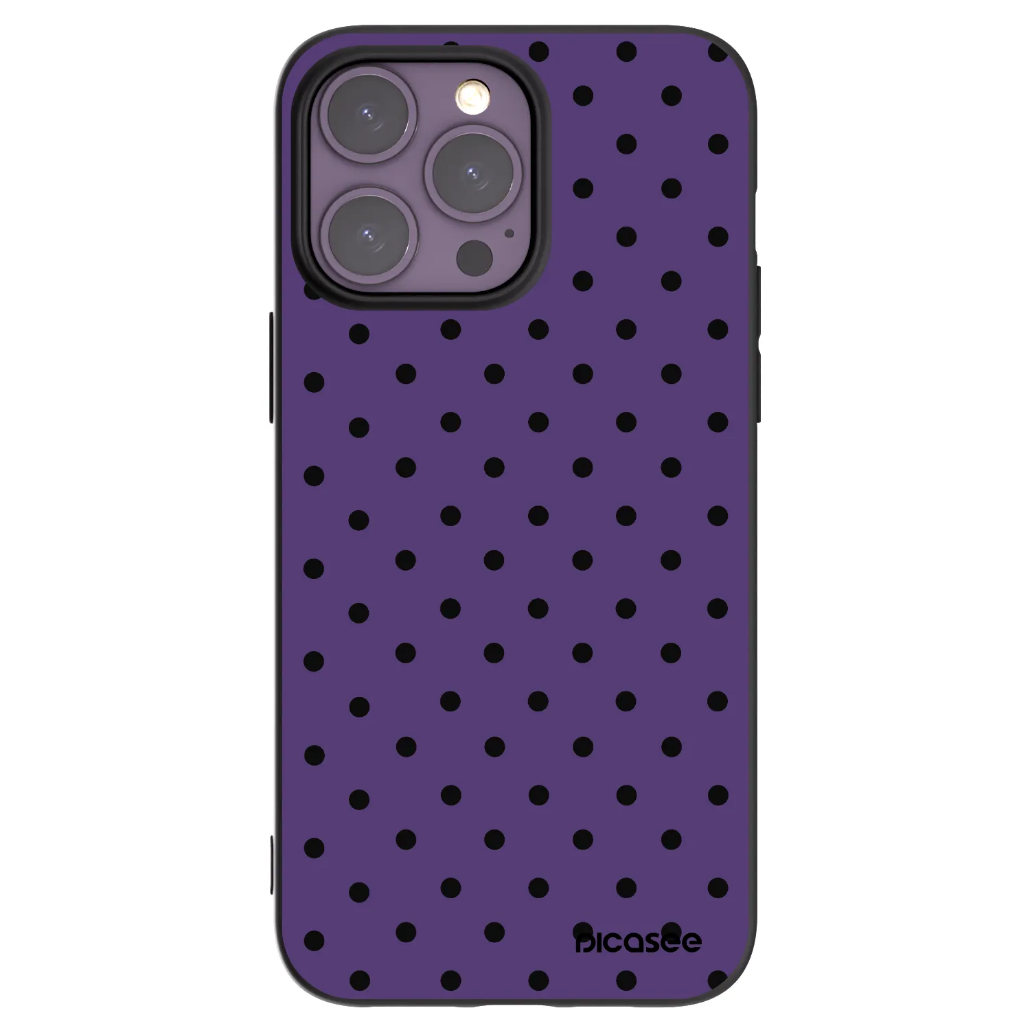 Picasee fekete szilikon tok az alábbi mobiltelefonokra Apple iPhone 14 Pro Max - Flickers 2
