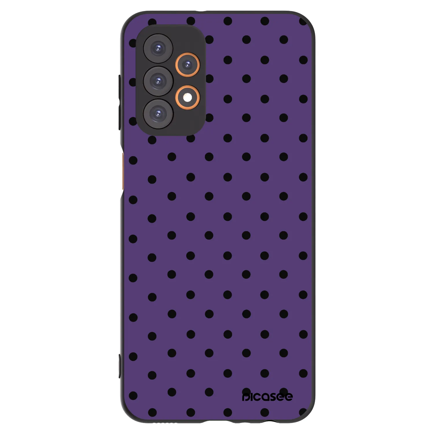 Picasee fekete szilikon tok az alábbi mobiltelefonokra Samsung Galaxy A23 A235F 4G - Flickers 2