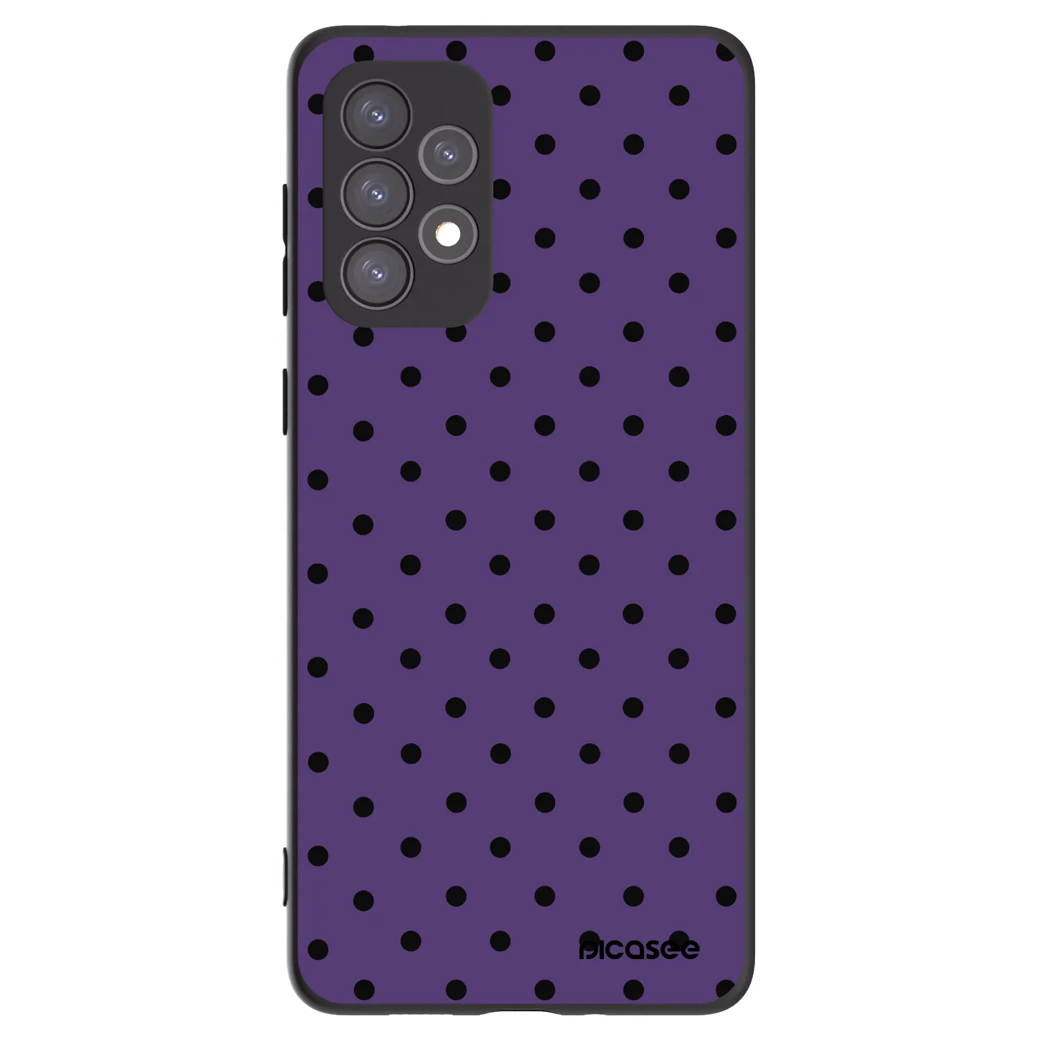 Picasee fekete szilikon tok az alábbi mobiltelefonokra Samsung Galaxy A73 5G - Flickers 2
