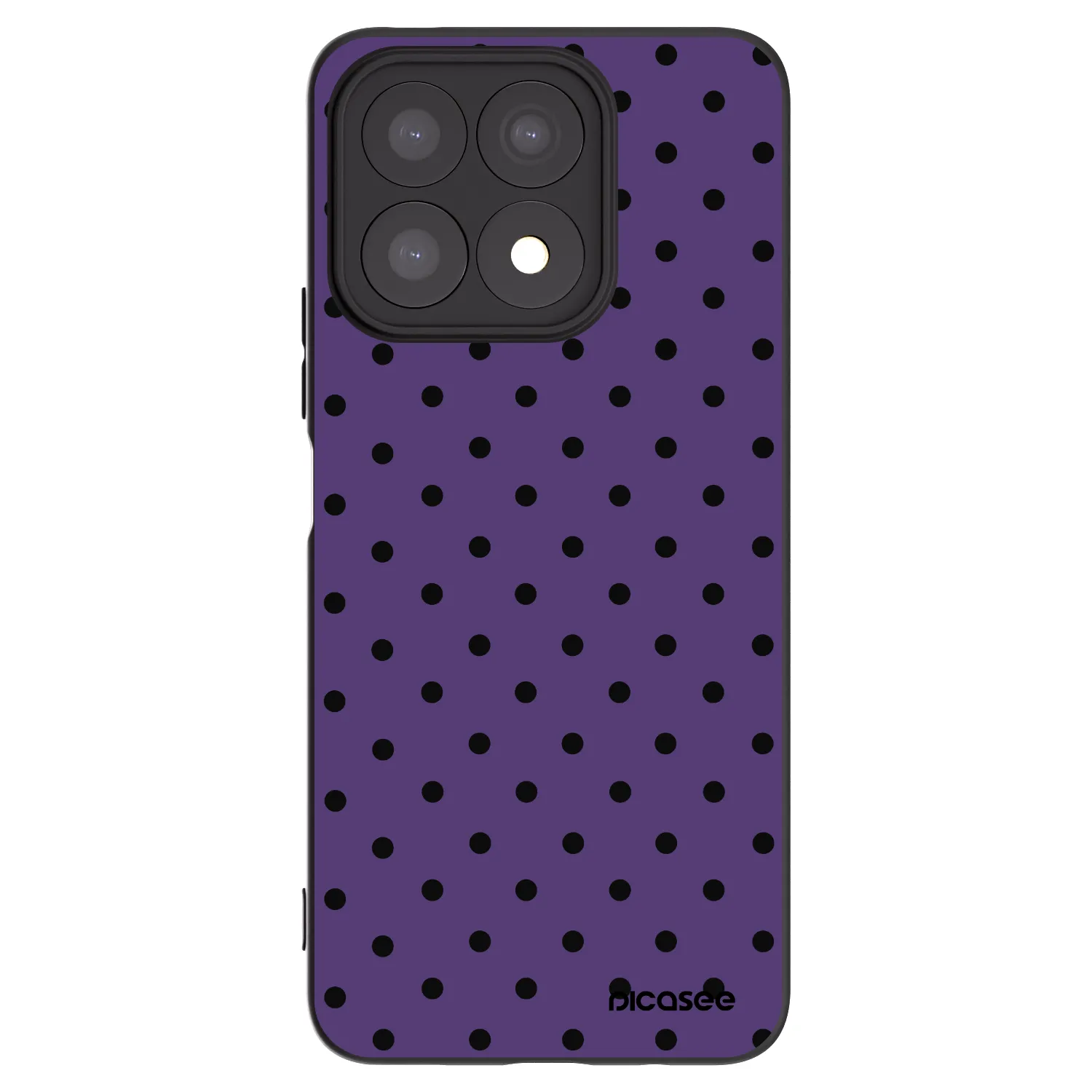 Picasee fekete szilikon tok az alábbi mobiltelefonokra Honor X8a - Flickers 2