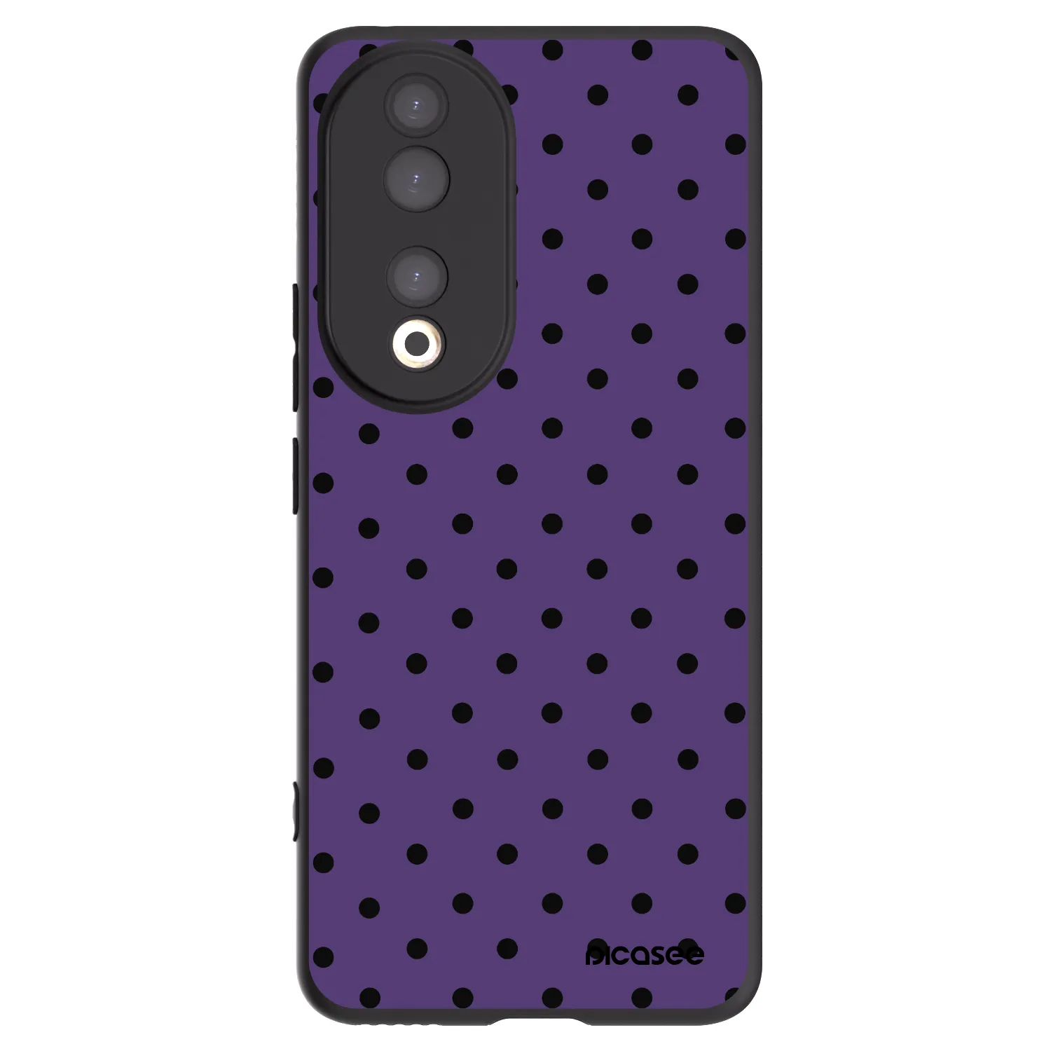 Picasee fekete szilikon tok az alábbi mobiltelefonokra Honor 90 5G - Flickers 2