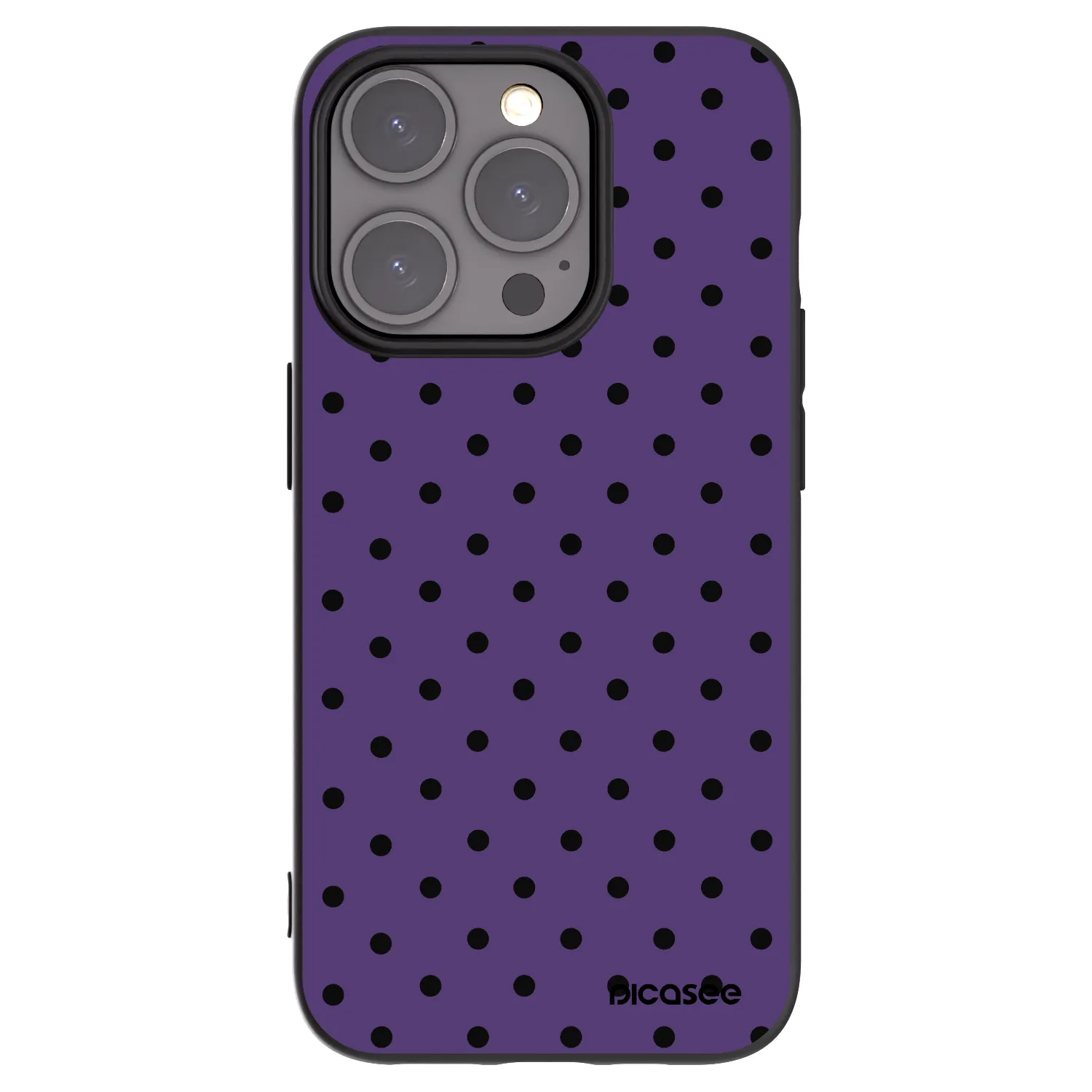 Picasee fekete szilikon tok az alábbi mobiltelefonokra Apple iPhone 15 Pro - Flickers 2