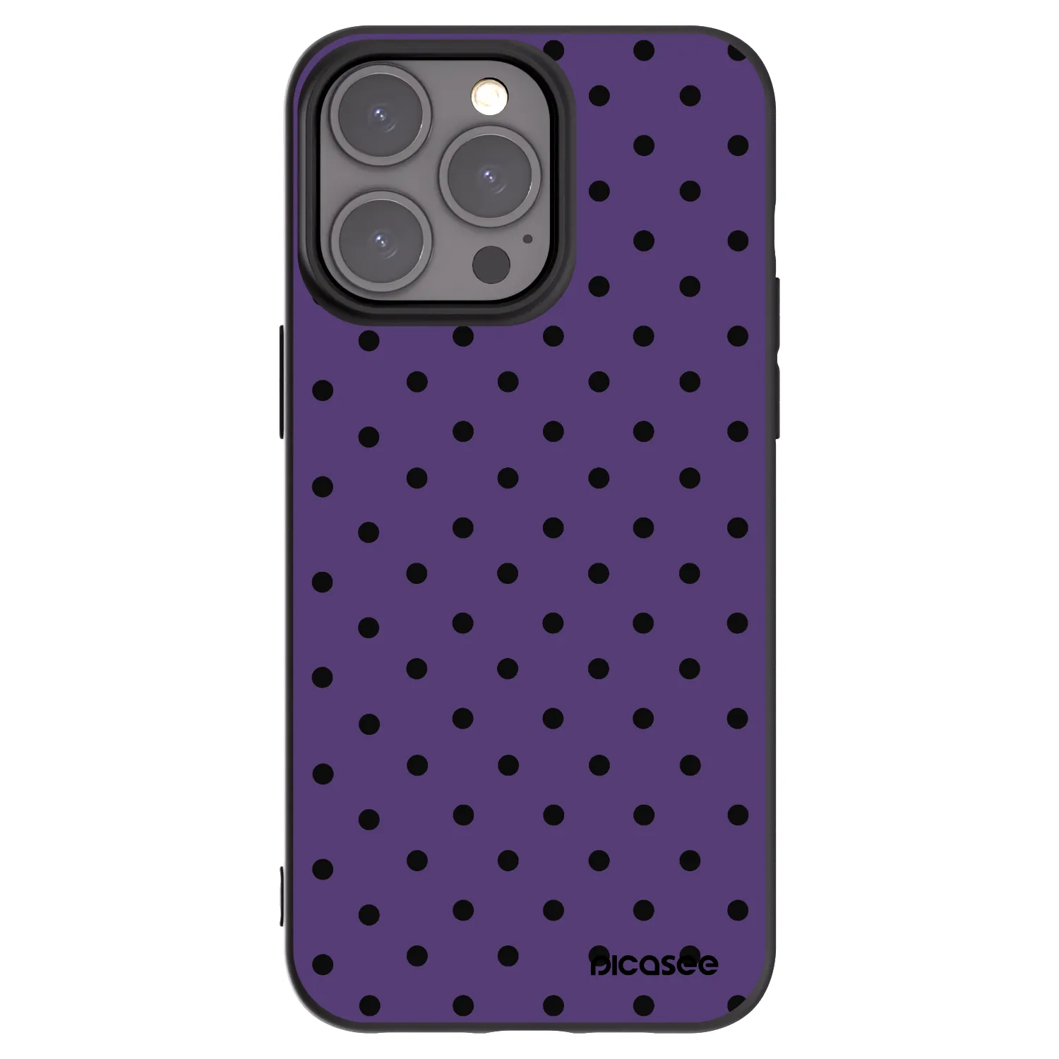Picasee fekete szilikon tok az alábbi mobiltelefonokra Apple iPhone 15 Pro Max - Flickers 2