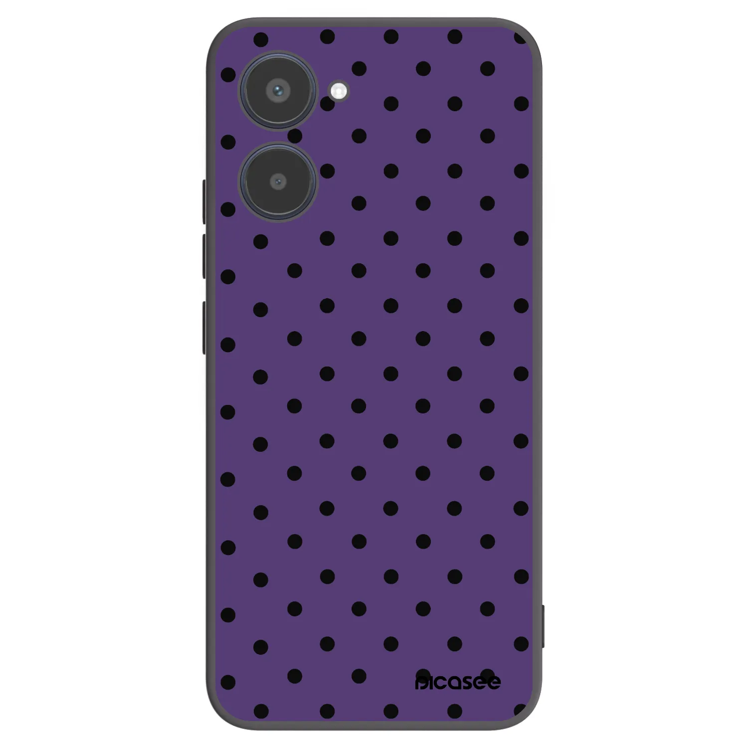Picasee fekete szilikon tok az alábbi mobiltelefonokra Realme 10 4G - Flickers 2