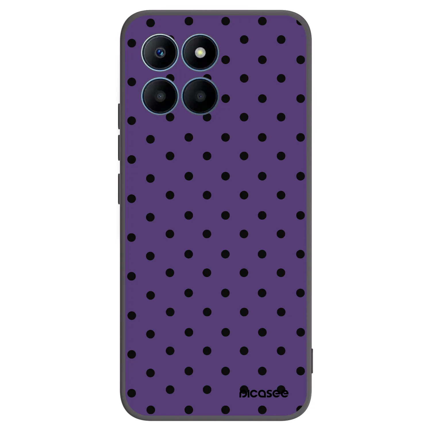 Picasee fekete szilikon tok az alábbi mobiltelefonokra Honor 70 Lite - Flickers 2
