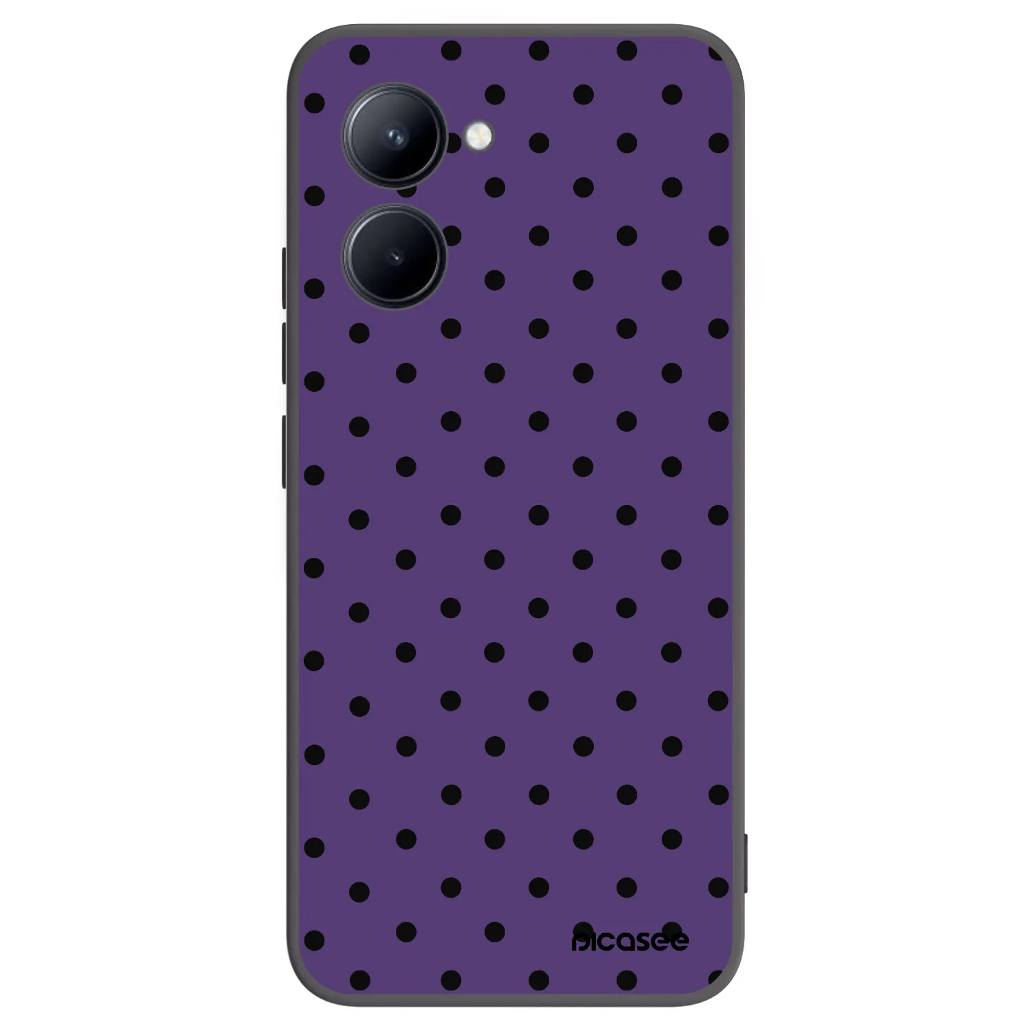 Picasee fekete szilikon tok az alábbi mobiltelefonokra Realme C33 (2023) - Flickers 2