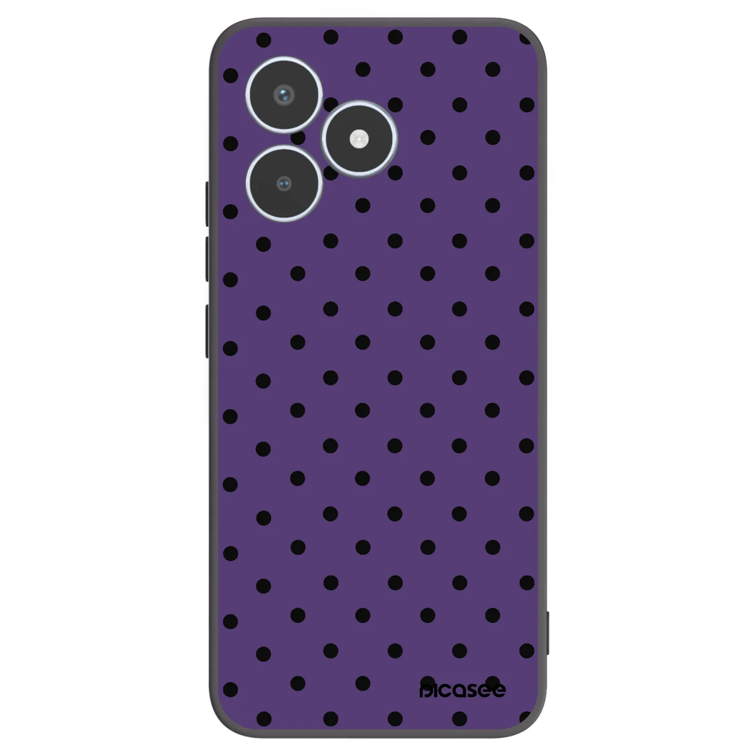 Picasee fekete szilikon tok az alábbi mobiltelefonokra Realme C53 - Flickers 2
