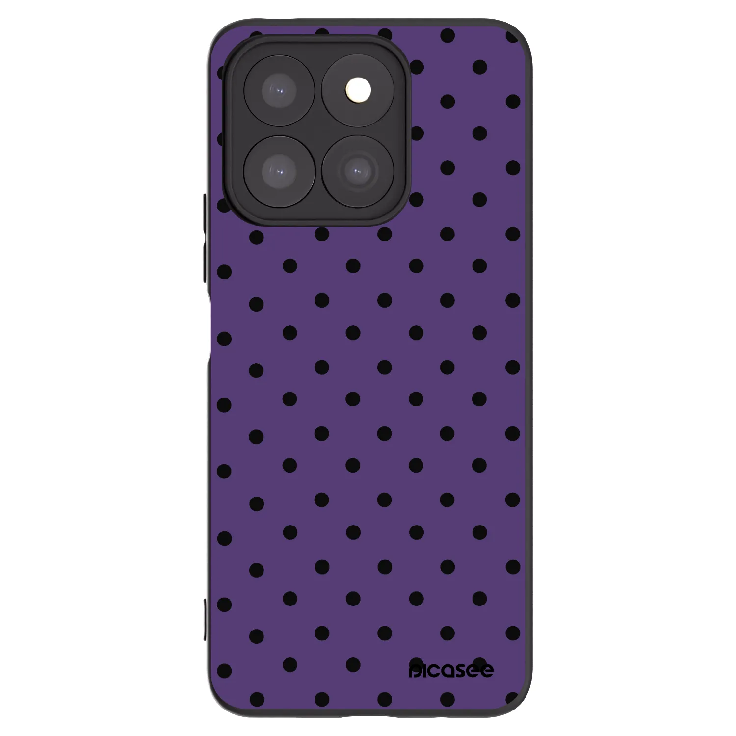 Picasee fekete szilikon tok az alábbi mobiltelefonokra Honor X8b - Flickers 2