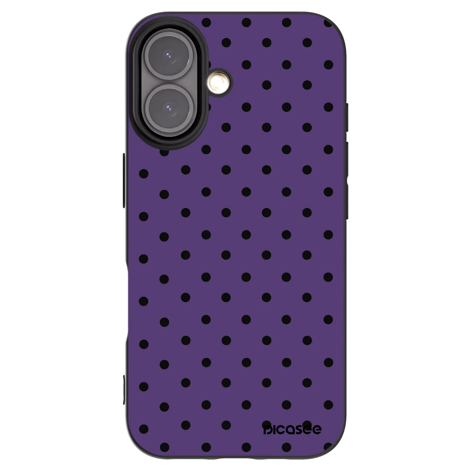 Picasee fekete szilikon tok az alábbi mobiltelefonokra Apple iPhone 16 - Flickers 2