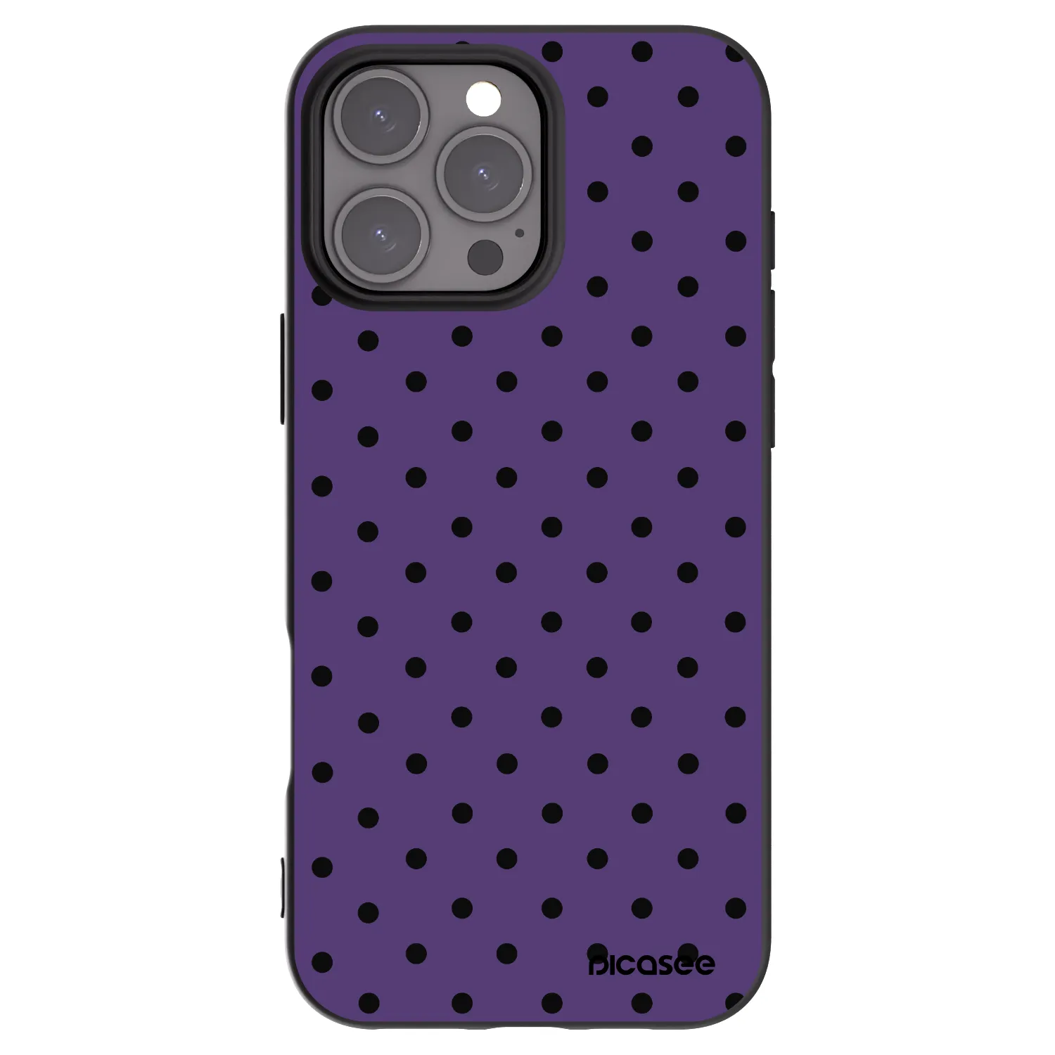 Picasee fekete szilikon tok az alábbi mobiltelefonokra Apple iPhone 16 Pro Max - Flickers 2