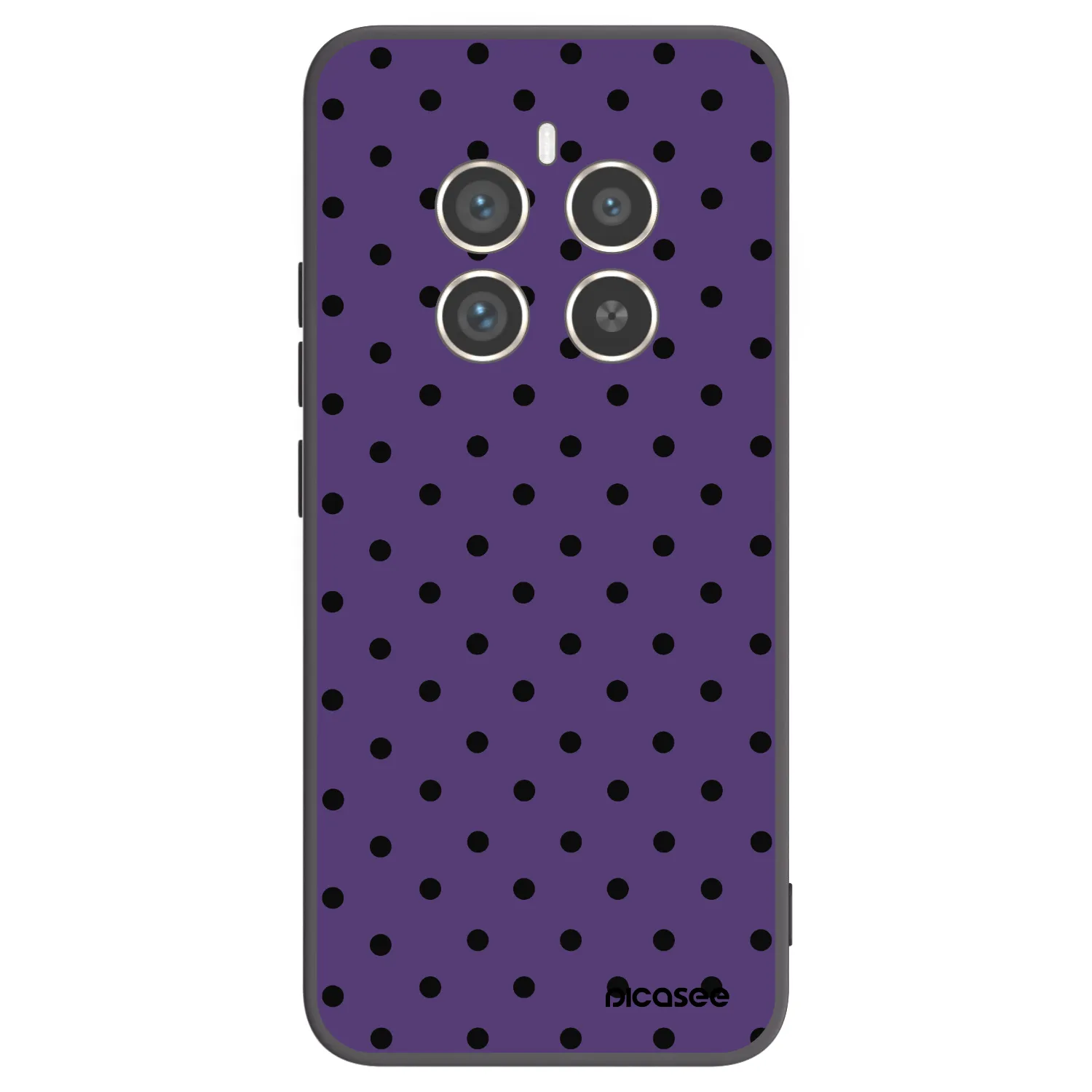 Picasee fekete szilikon tok az alábbi mobiltelefonokra Realme 12 Pro 5G - Flickers 2