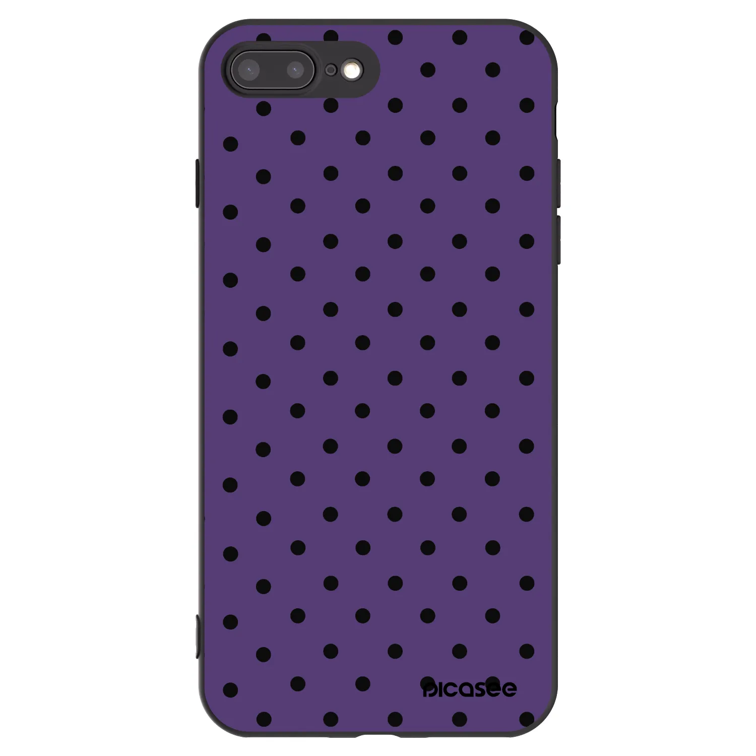 Picasee fekete szilikon tok az alábbi mobiltelefonokra Apple iPhone 8 Plus - Flickers 2