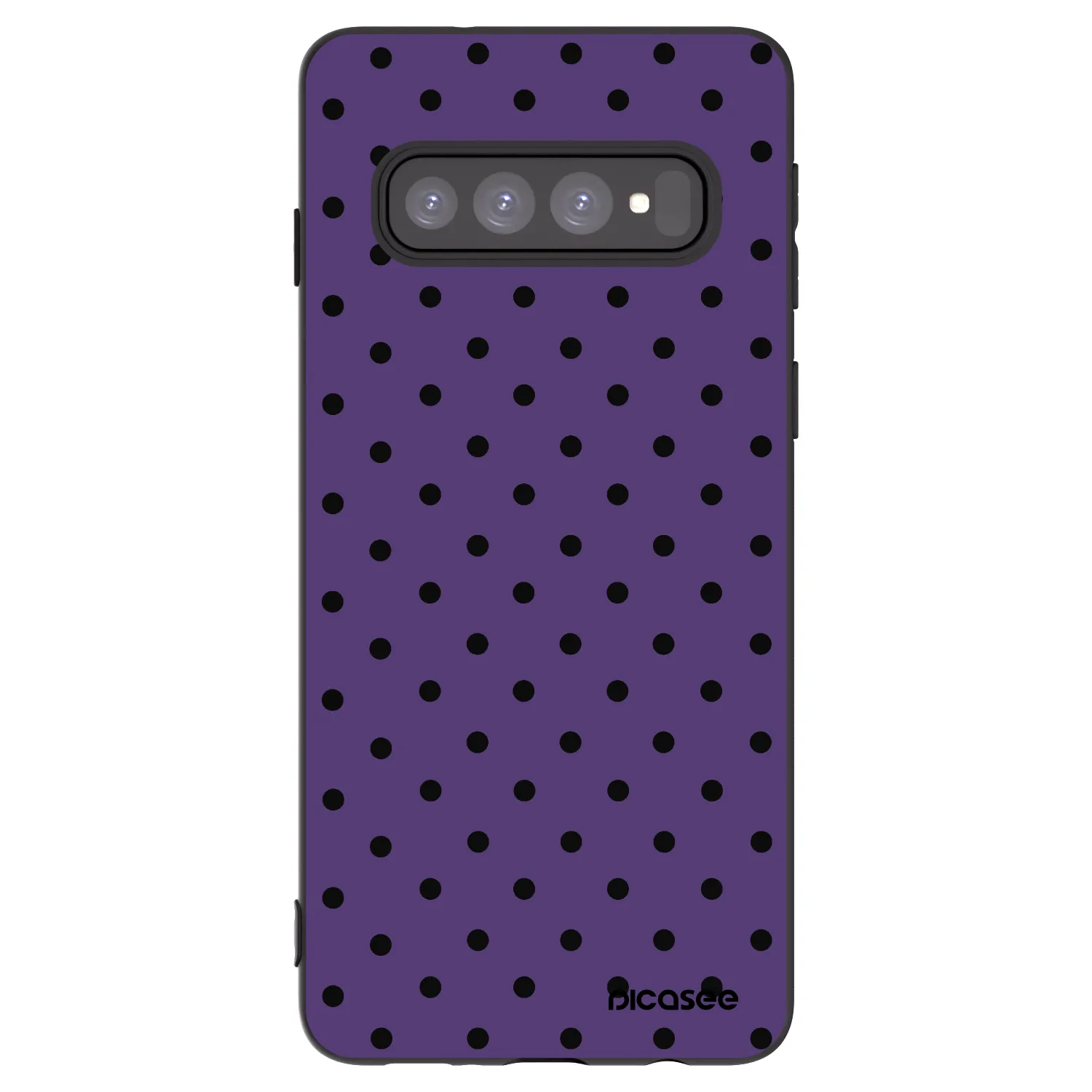 Picasee fekete szilikon tok az alábbi mobiltelefonokra Samsung Galaxy S10 G973 - Flickers 2