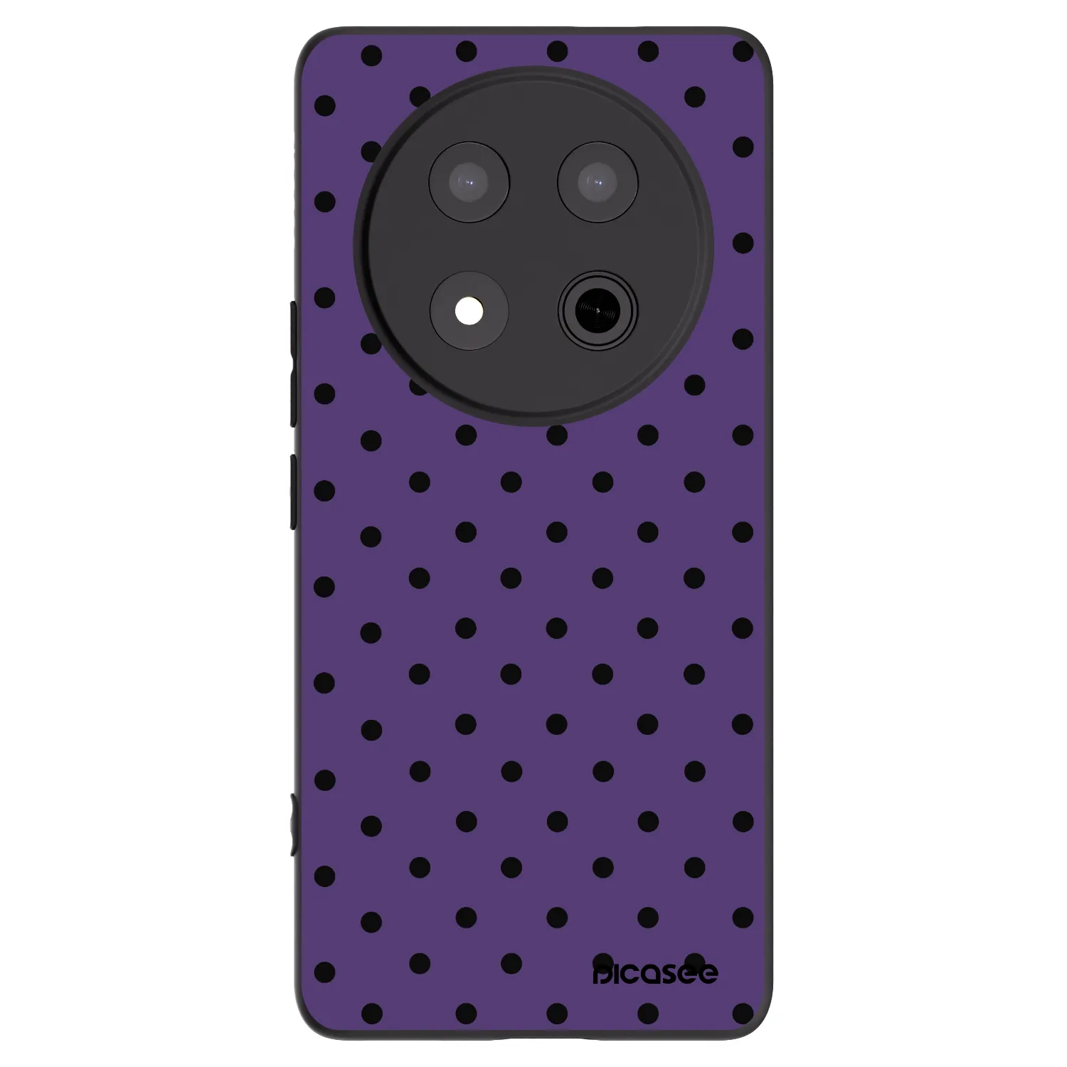 Picasee fekete szilikon tok az alábbi mobiltelefonokra Honor Magic7 Lite 5G - Flickers 2