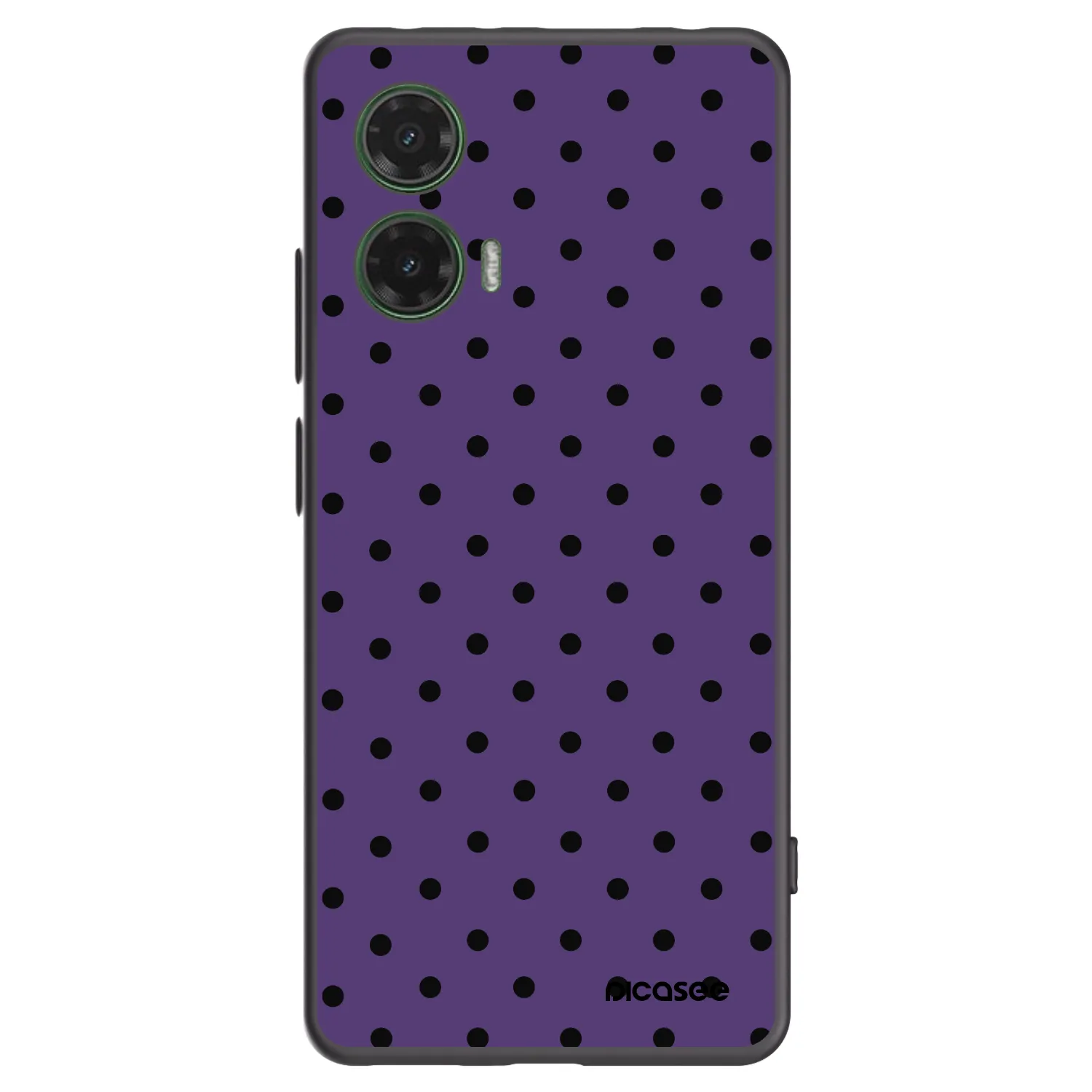 Picasee fekete szilikon tok az alábbi mobiltelefonokra Motorola Moto G35 5G - Flickers 2