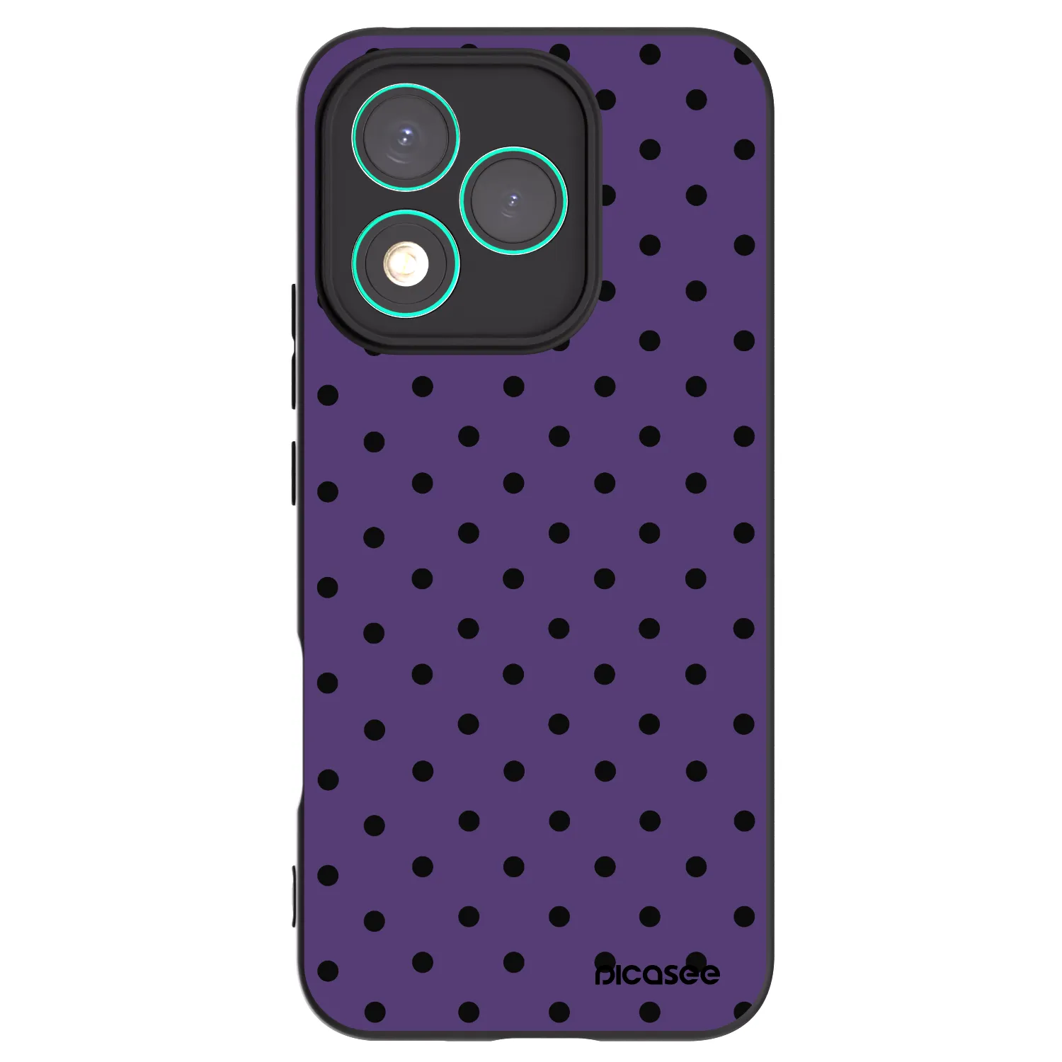Picasee fekete szilikon tok az alábbi mobiltelefonokra Honor 400 Lite 5G - Flickers 2