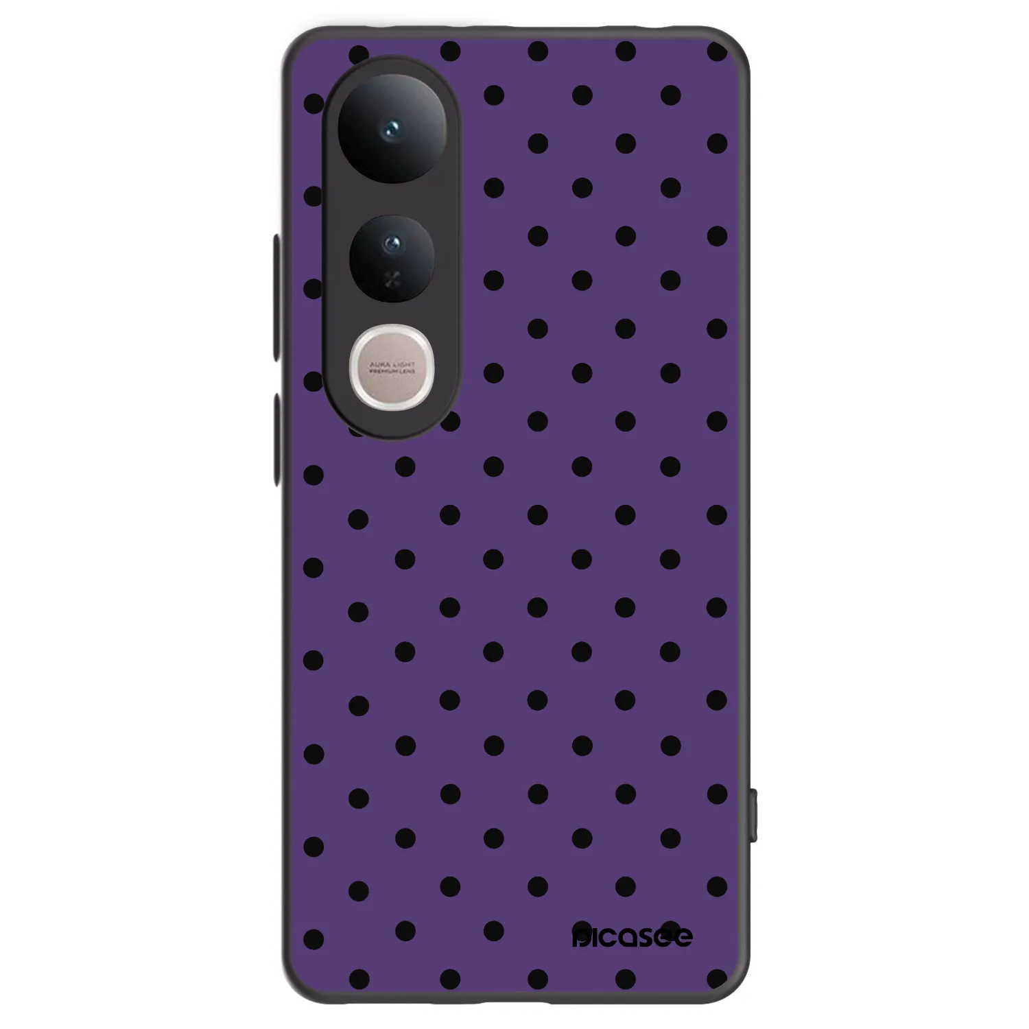 Picasee fekete szilikon tok az alábbi mobiltelefonokra Vivo V50 Lite 5G - Flickers 2