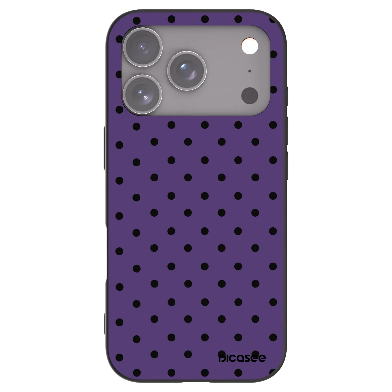 Picasee fekete szilikon tok az alábbi mobiltelefonokra Apple iPhone 17 Pro - Flickers 2