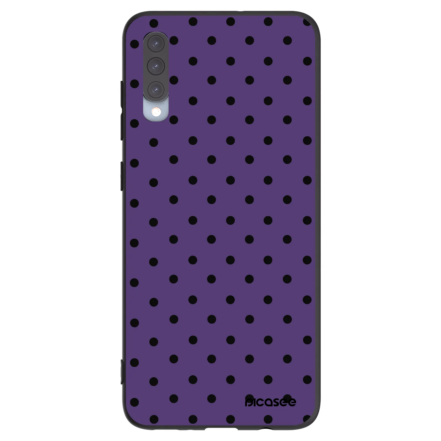 Picasee fekete szilikon tok az alábbi mobiltelefonokra Samsung Galaxy A70 A705F - Flickers 2