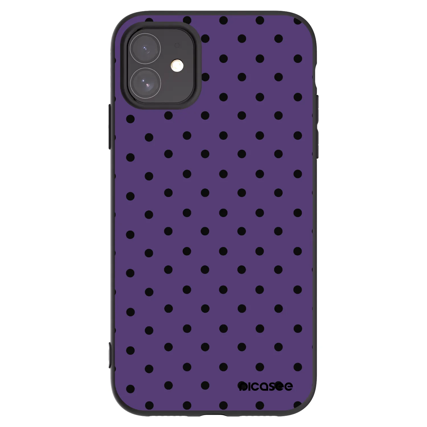 Picasee fekete szilikon tok az alábbi mobiltelefonokra Apple iPhone 11 - Flickers 2