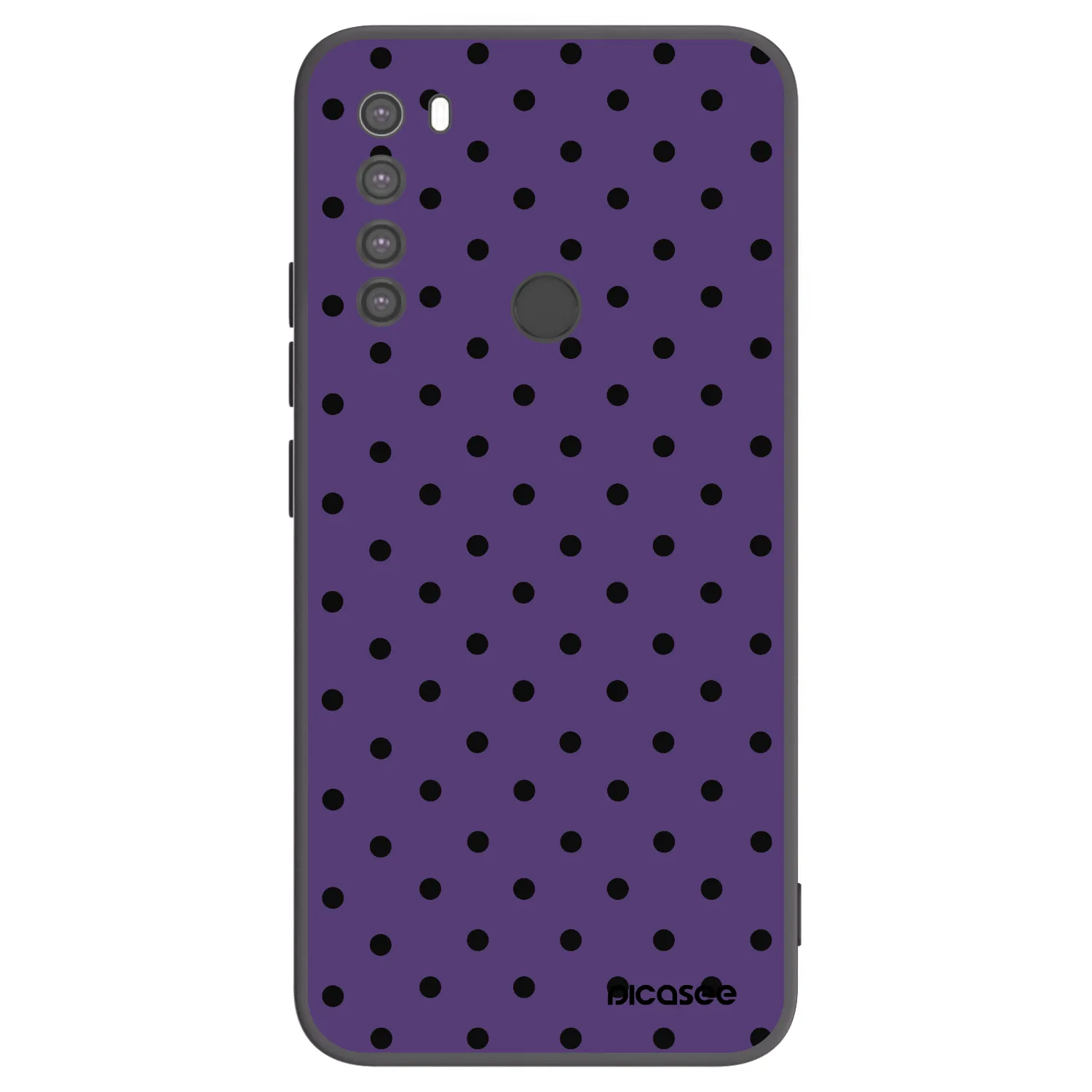 Picasee fekete szilikon tok az alábbi mobiltelefonokra Xiaomi Redmi Note 8 - Flickers 2