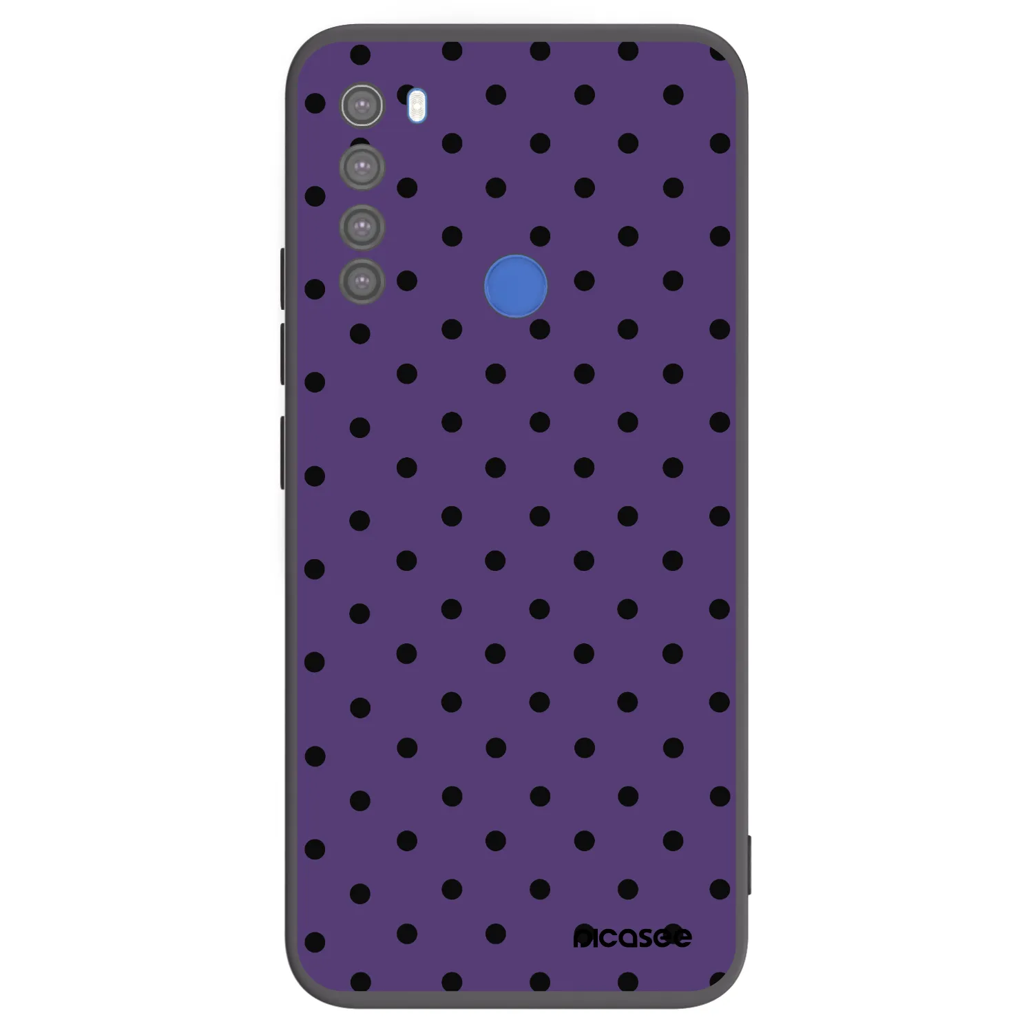 Picasee fekete szilikon tok az alábbi mobiltelefonokra Xiaomi Redmi Note 8T - Flickers 2