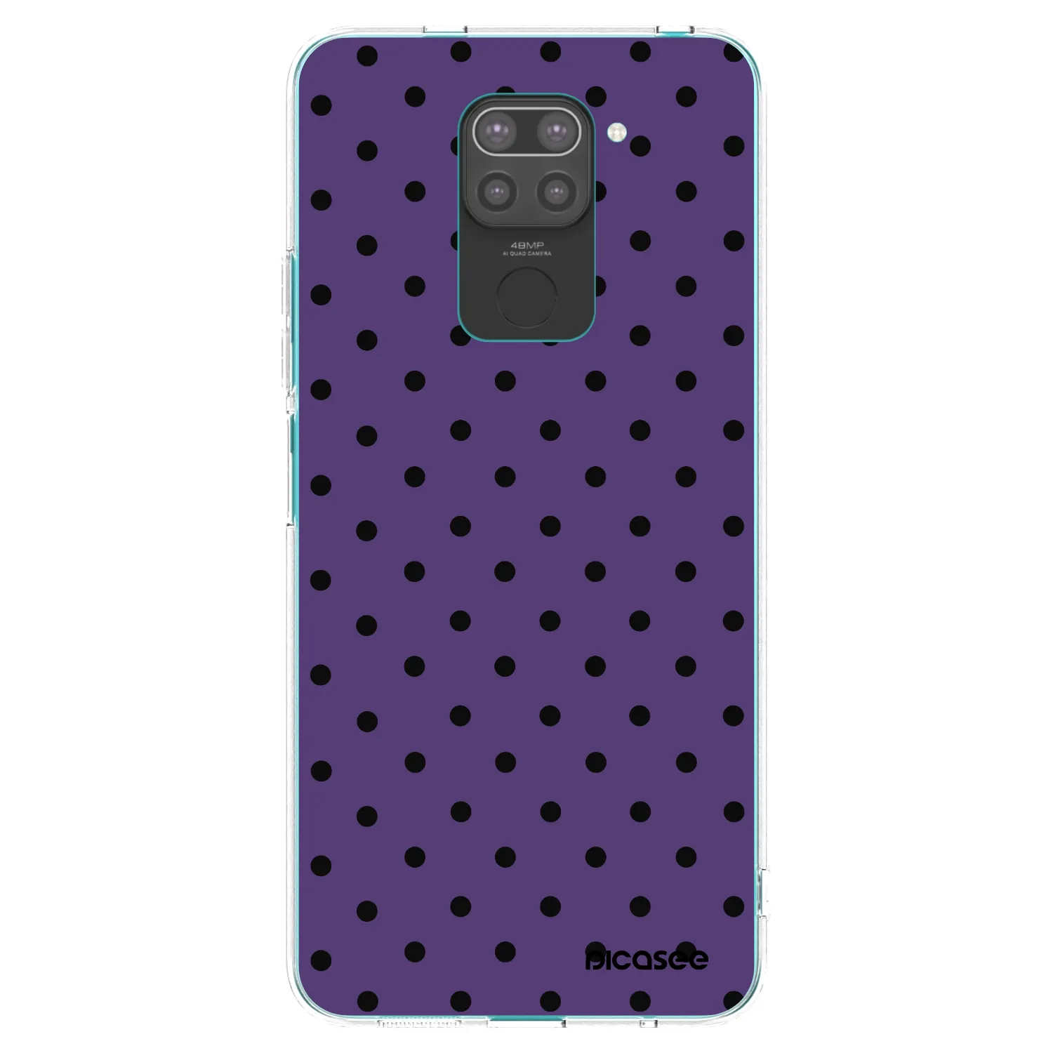 Picasee fekete szilikon tok az alábbi mobiltelefonokra Xiaomi Redmi Note 9 - Flickers 2