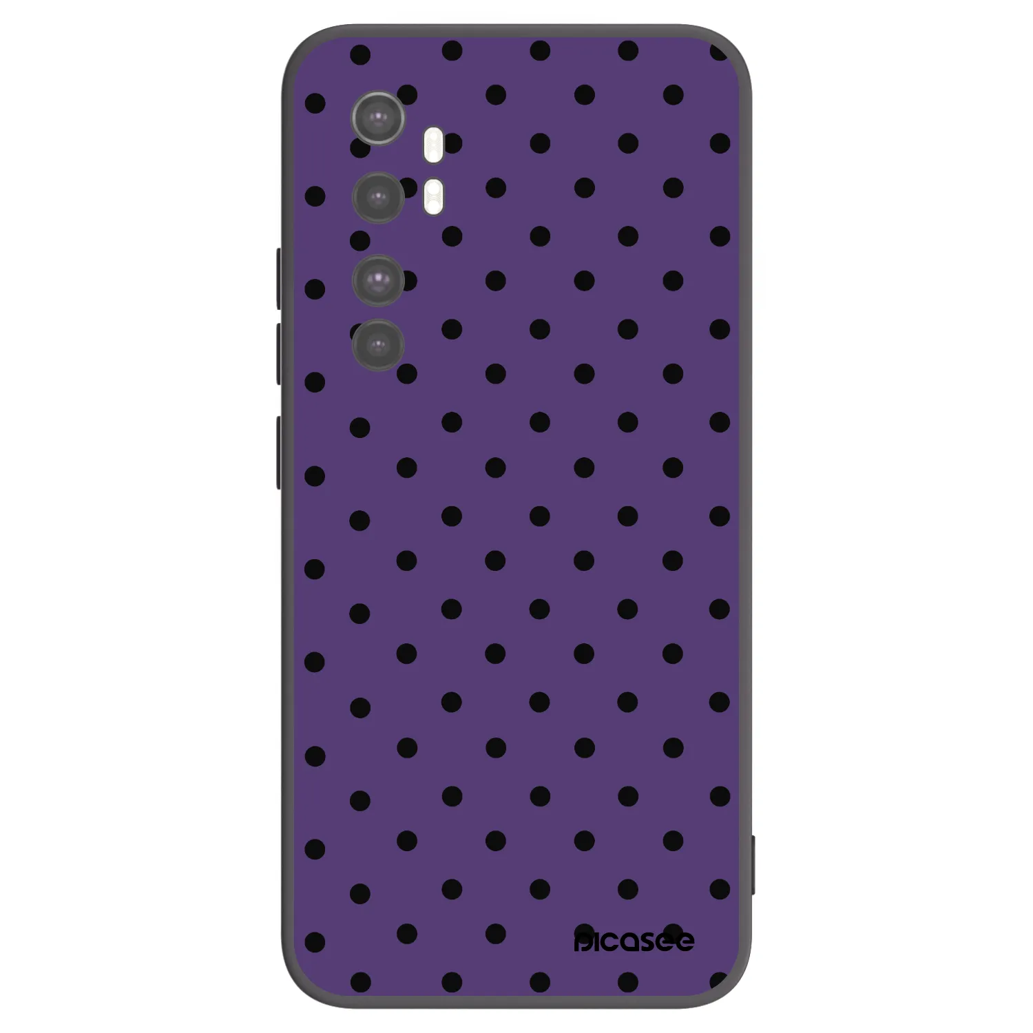 Picasee fekete szilikon tok az alábbi mobiltelefonokra Xiaomi Mi Note 10 Lite - Flickers 2