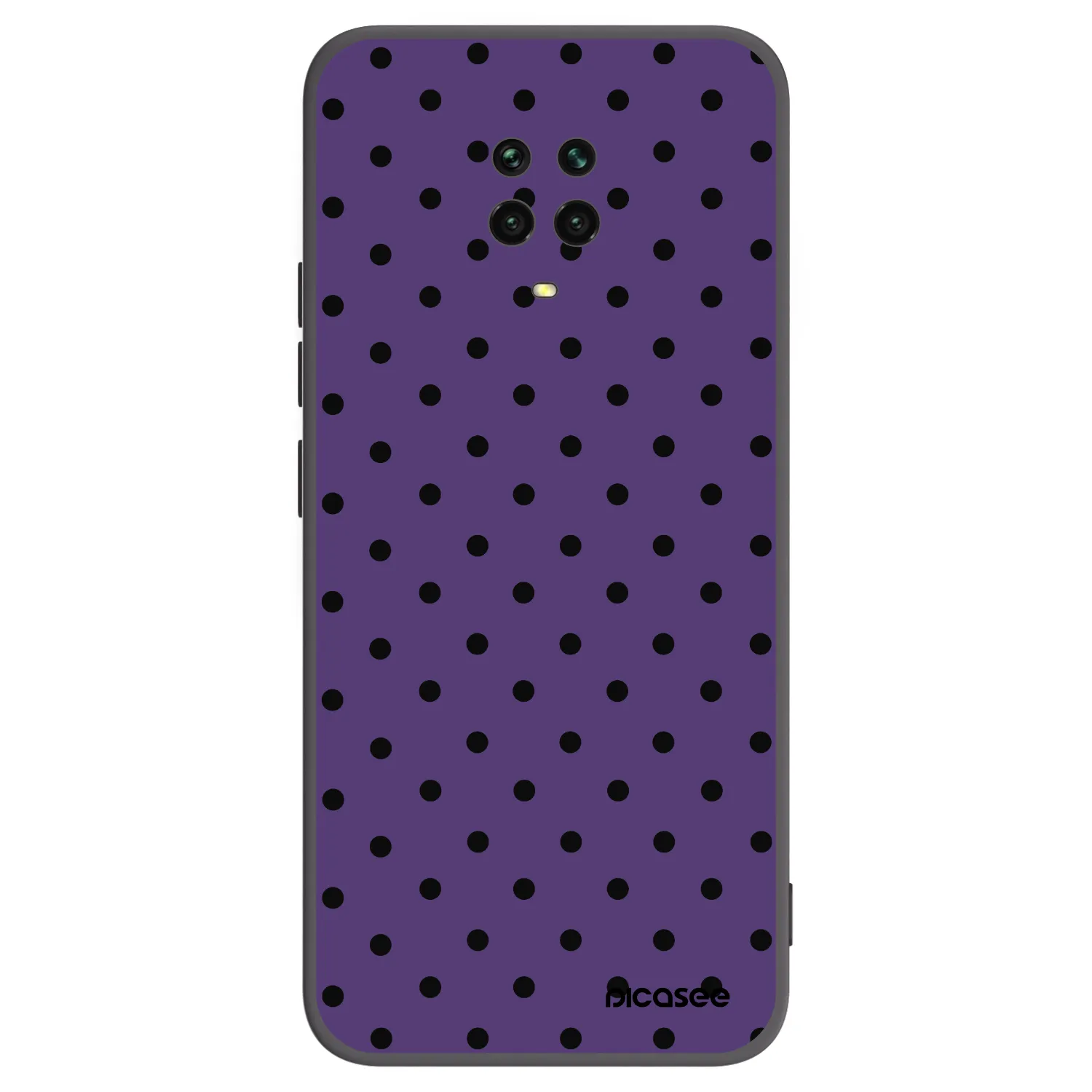 Picasee fekete szilikon tok az alábbi mobiltelefonokra Xiaomi Redmi Note 9S - Flickers 2
