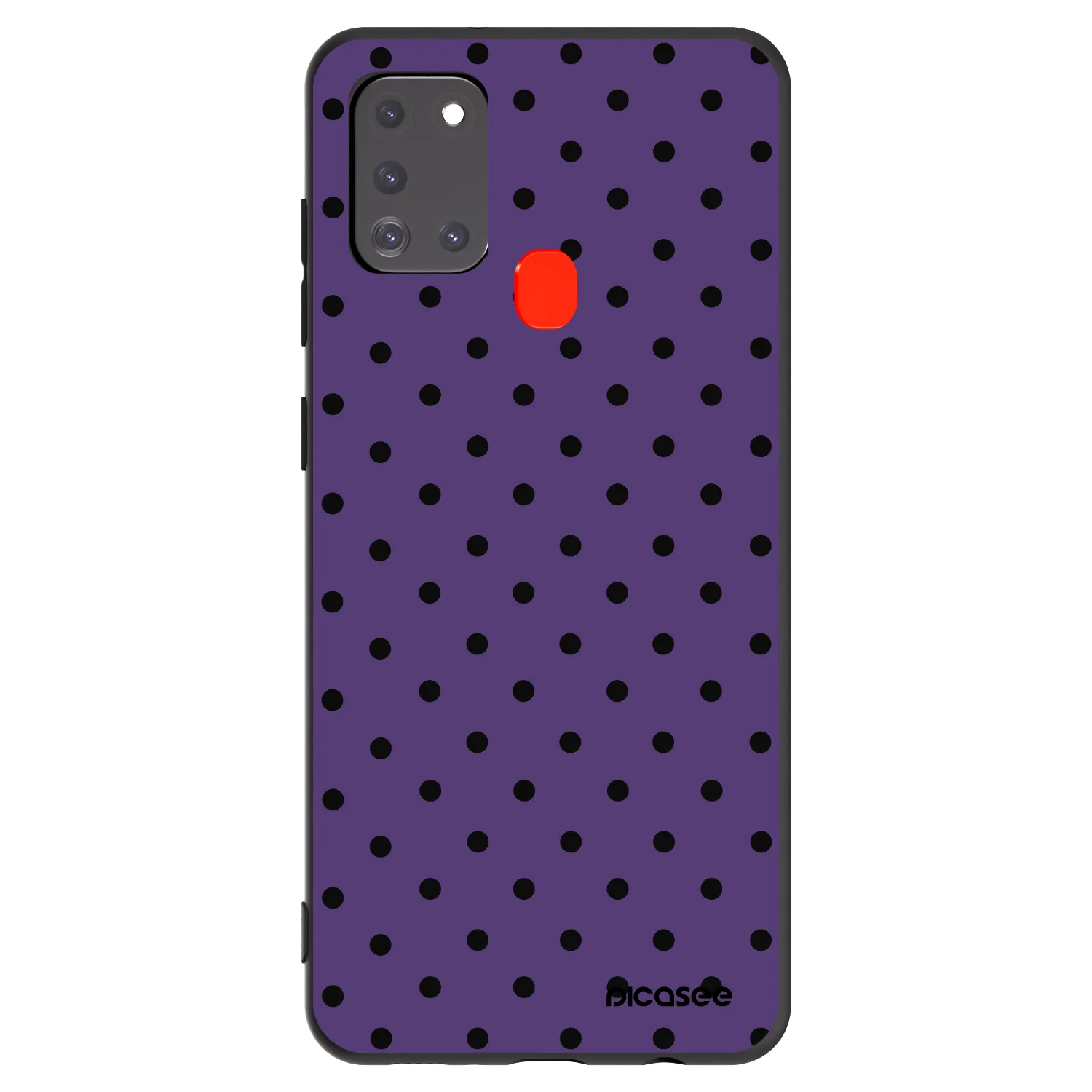 Picasee fekete szilikon tok az alábbi mobiltelefonokra Samsung Galaxy A21s - Flickers 2