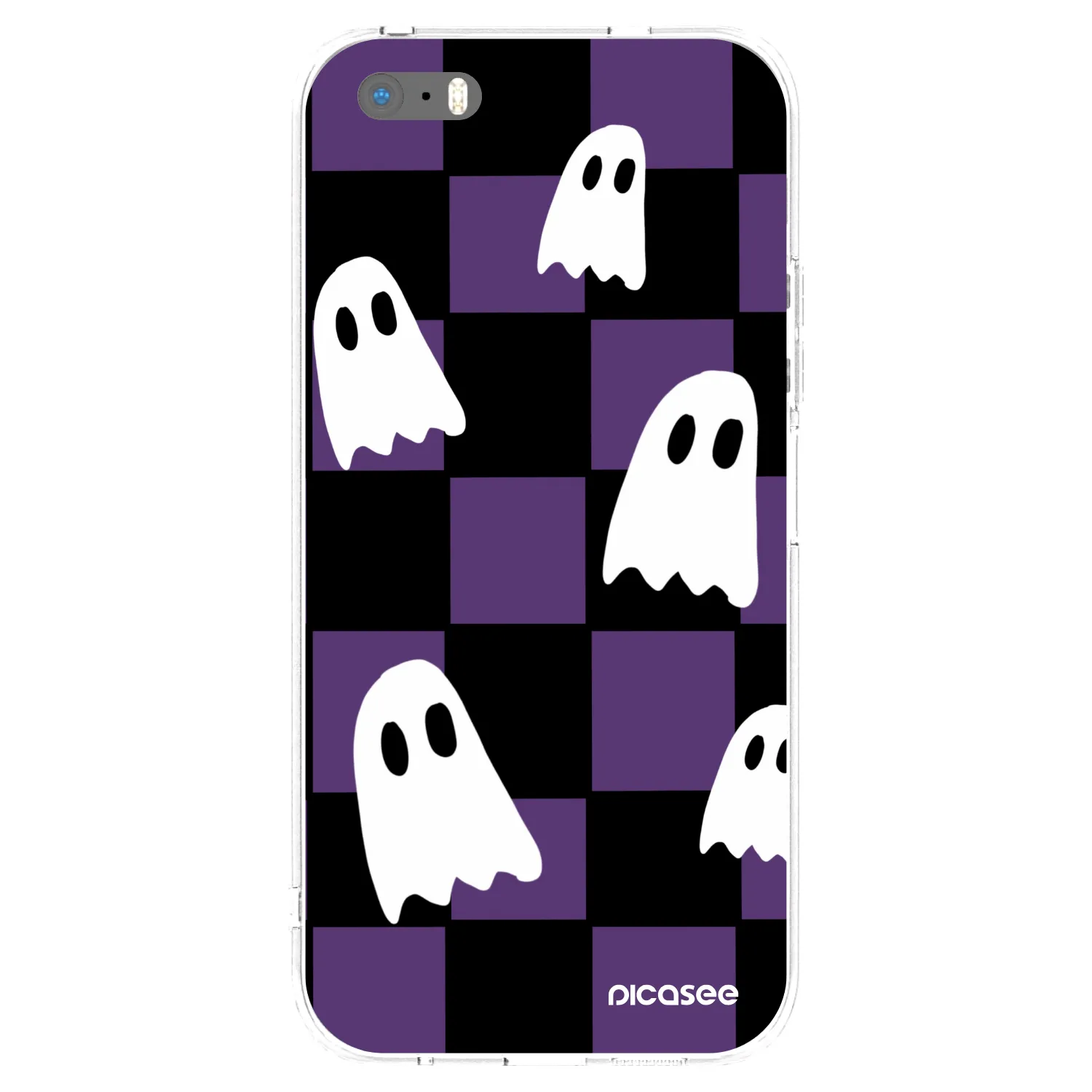 Picasee átlátszó szilikon tok az alábbi mobiltelefonokra Apple iPhone 5/5S/SE - Ghosts