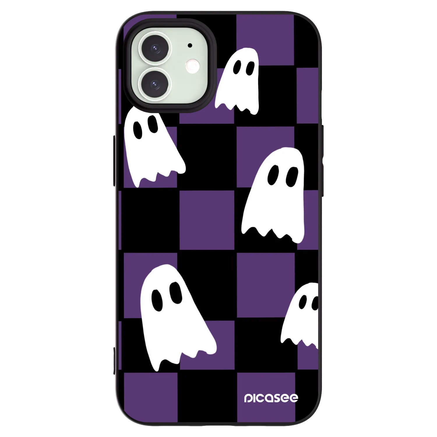 Picasee fekete szilikon tok az alábbi mobiltelefonokra Apple iPhone 12 Pro - Ghosts