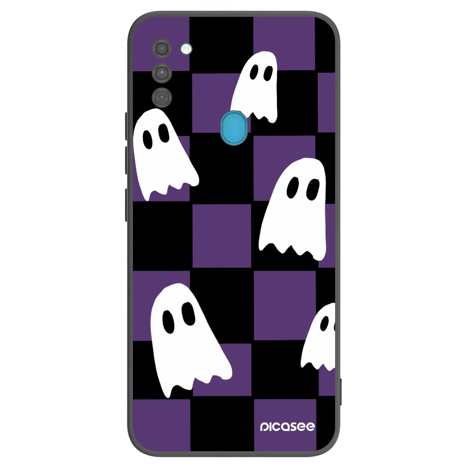Picasee fekete szilikon tok az alábbi mobiltelefonokra Samsung Galaxy M11 - Ghosts