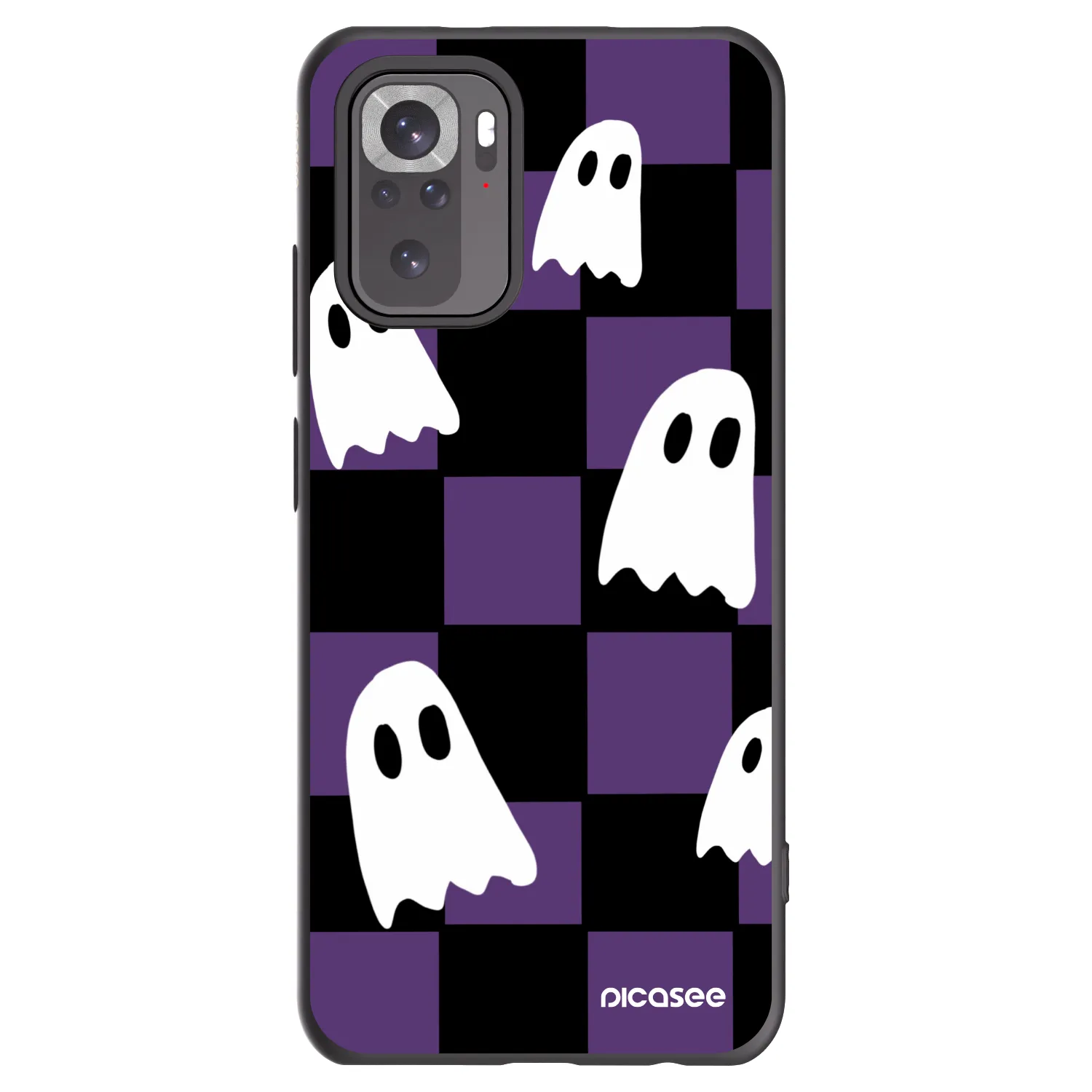 Picasee fekete szilikon tok az alábbi mobiltelefonokra Xiaomi Redmi Note 10 - Ghosts