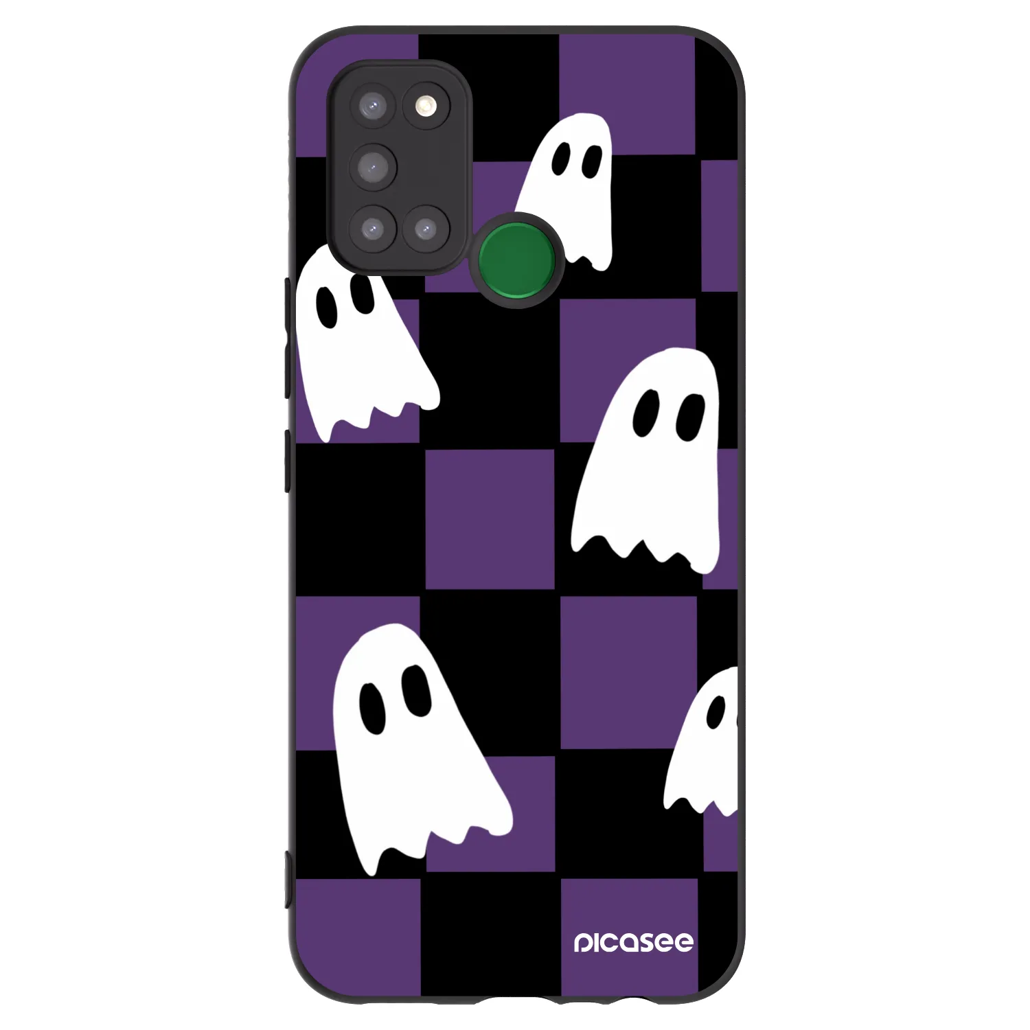 Picasee fekete szilikon tok az alábbi mobiltelefonokra Realme 7i - Ghosts