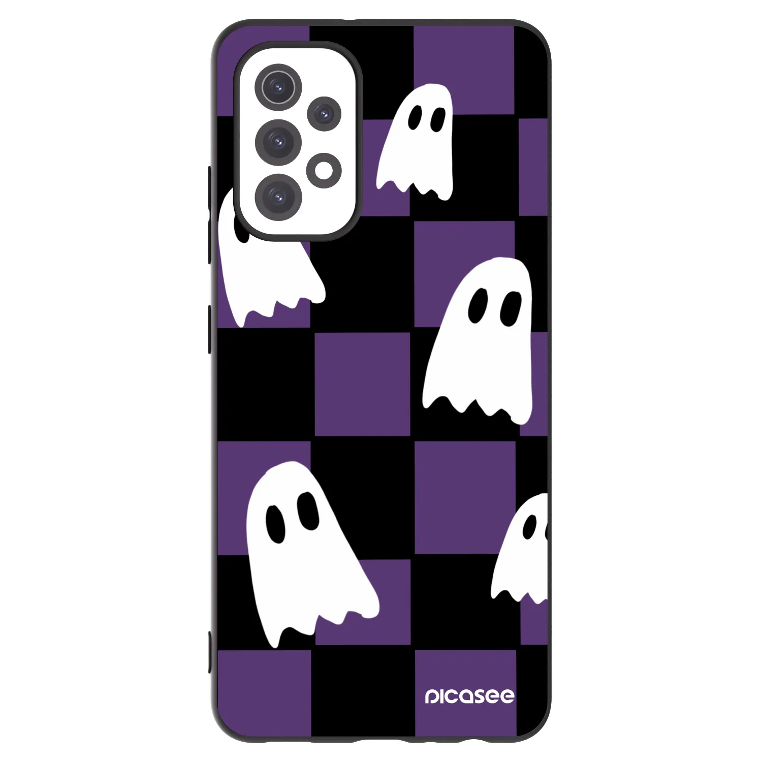Picasee fekete szilikon tok az alábbi mobiltelefonokra Samsung Galaxy A32 5G A326B - Ghosts