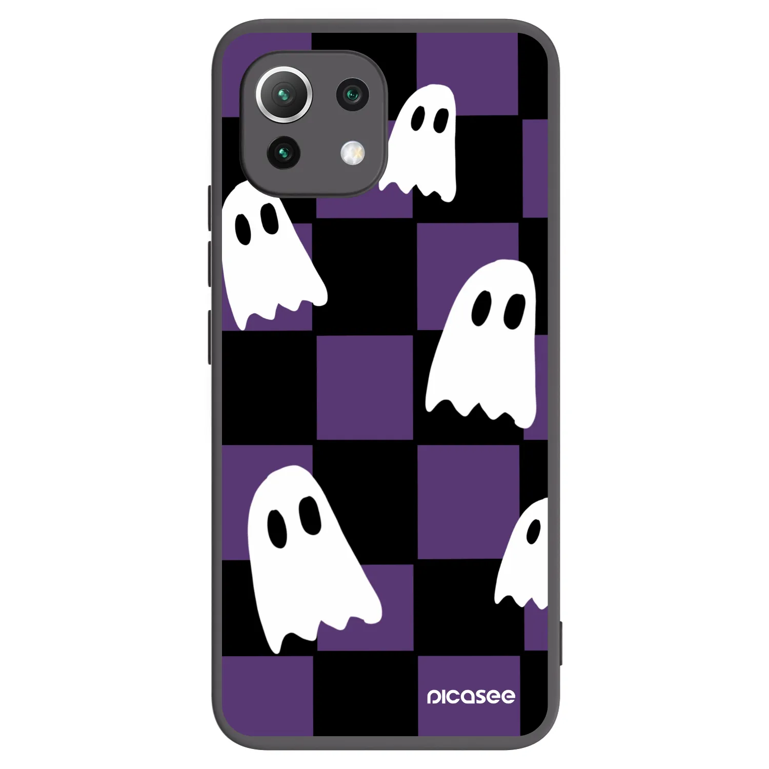 Picasee fekete szilikon tok az alábbi mobiltelefonokra Xiaomi Mi 11 Lite - Ghosts