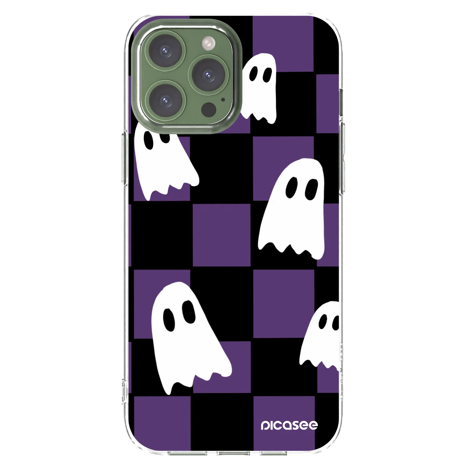 Picasee átlátszó szilikon tok az alábbi mobiltelefonokra Apple iPhone 13 Pro Max - Ghosts