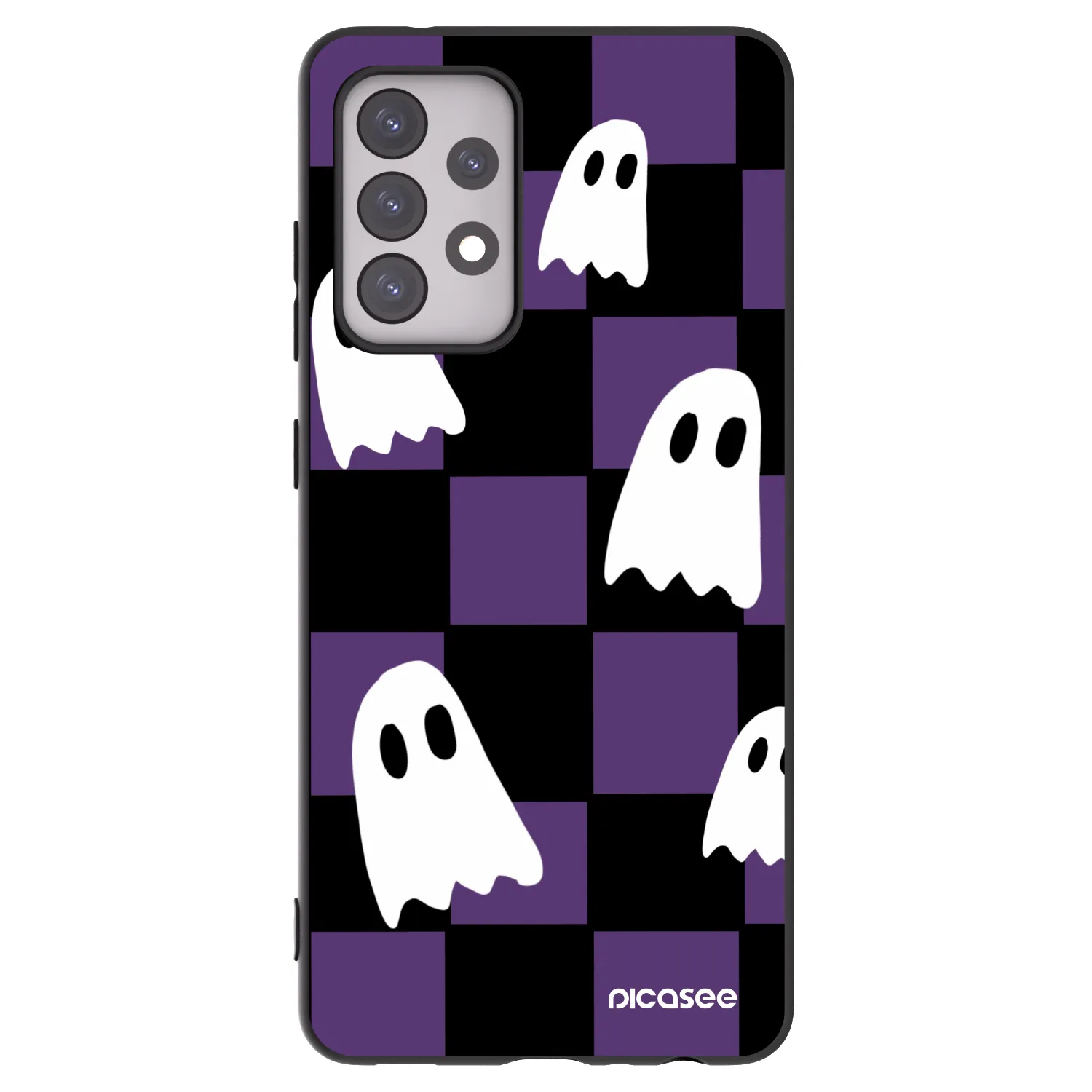 Picasee fekete szilikon tok az alábbi mobiltelefonokra Samsung Galaxy A52s 5G A528B - Ghosts