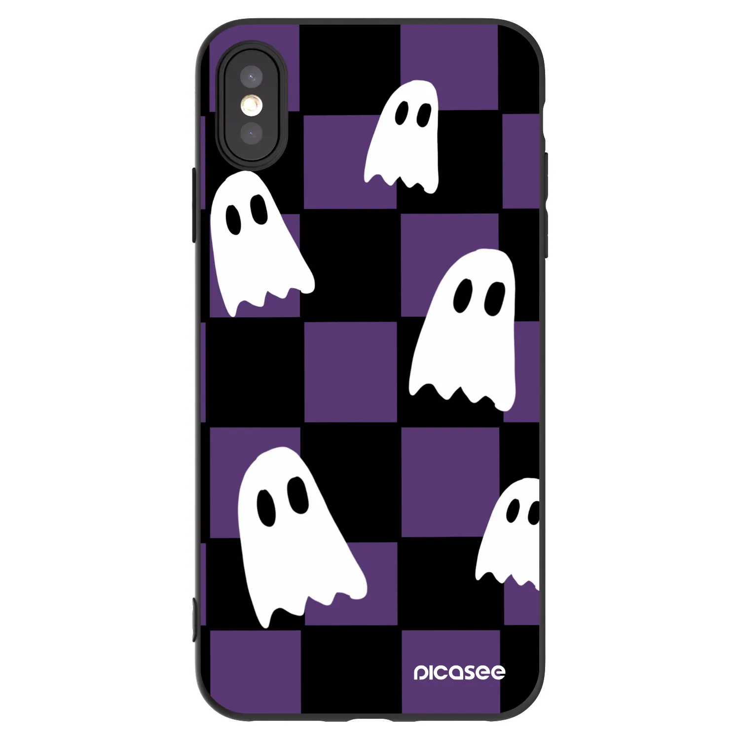 Picasee fekete szilikon tok az alábbi mobiltelefonokra Apple iPhone XS Max - Ghosts