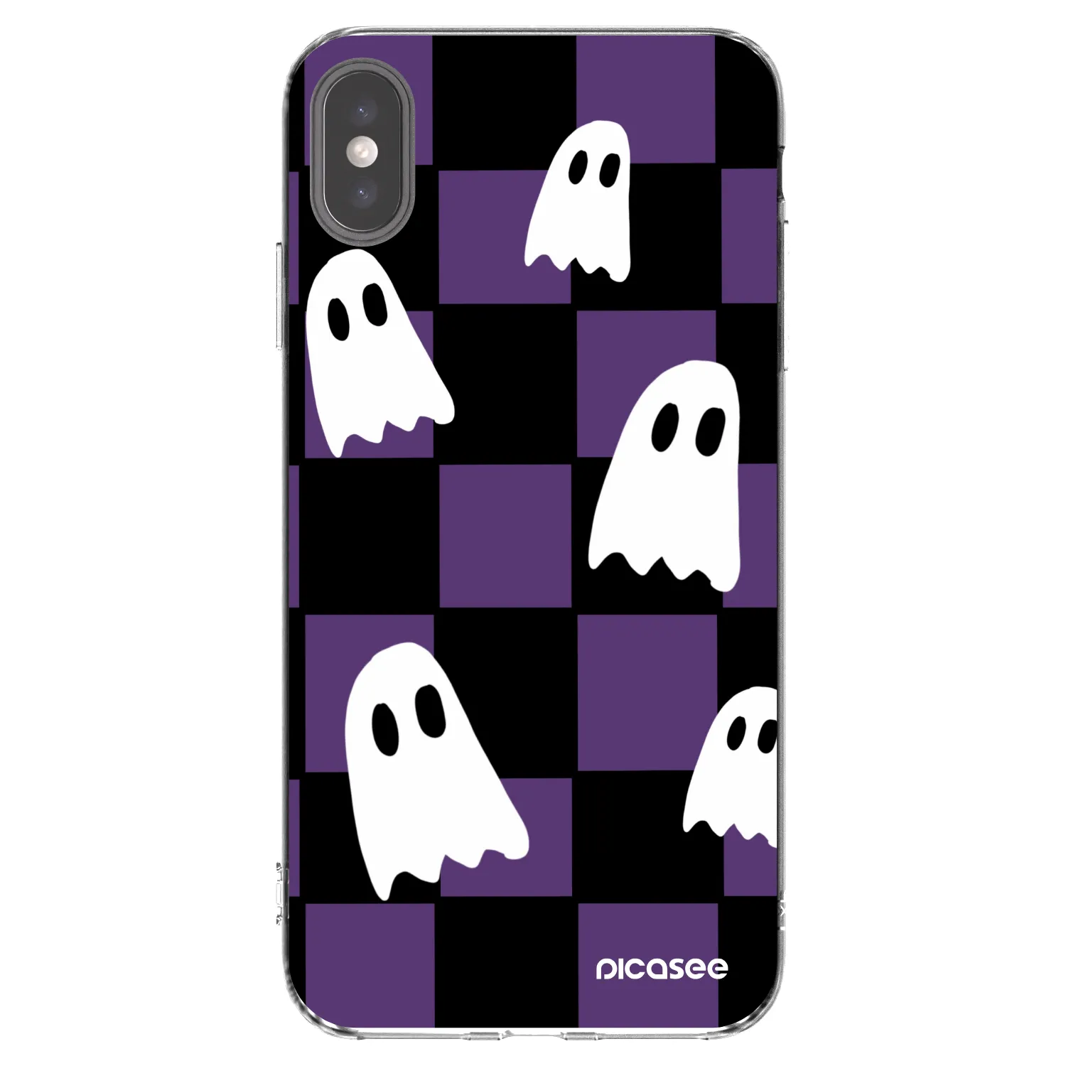 Picasee átlátszó szilikon tok az alábbi mobiltelefonokra Apple iPhone XS Max - Ghosts