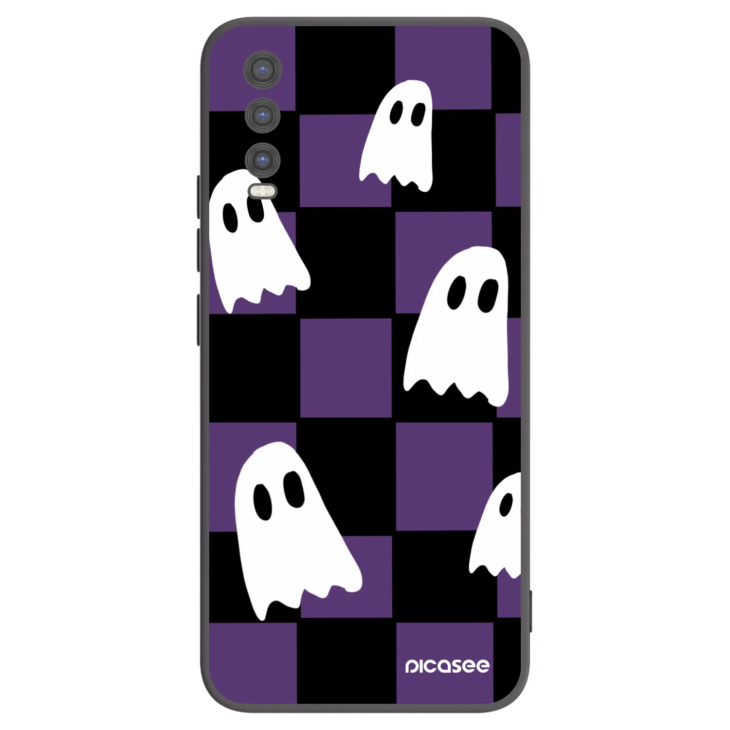 Picasee fekete szilikon tok az alábbi mobiltelefonokra Vivo Y20s - Ghosts