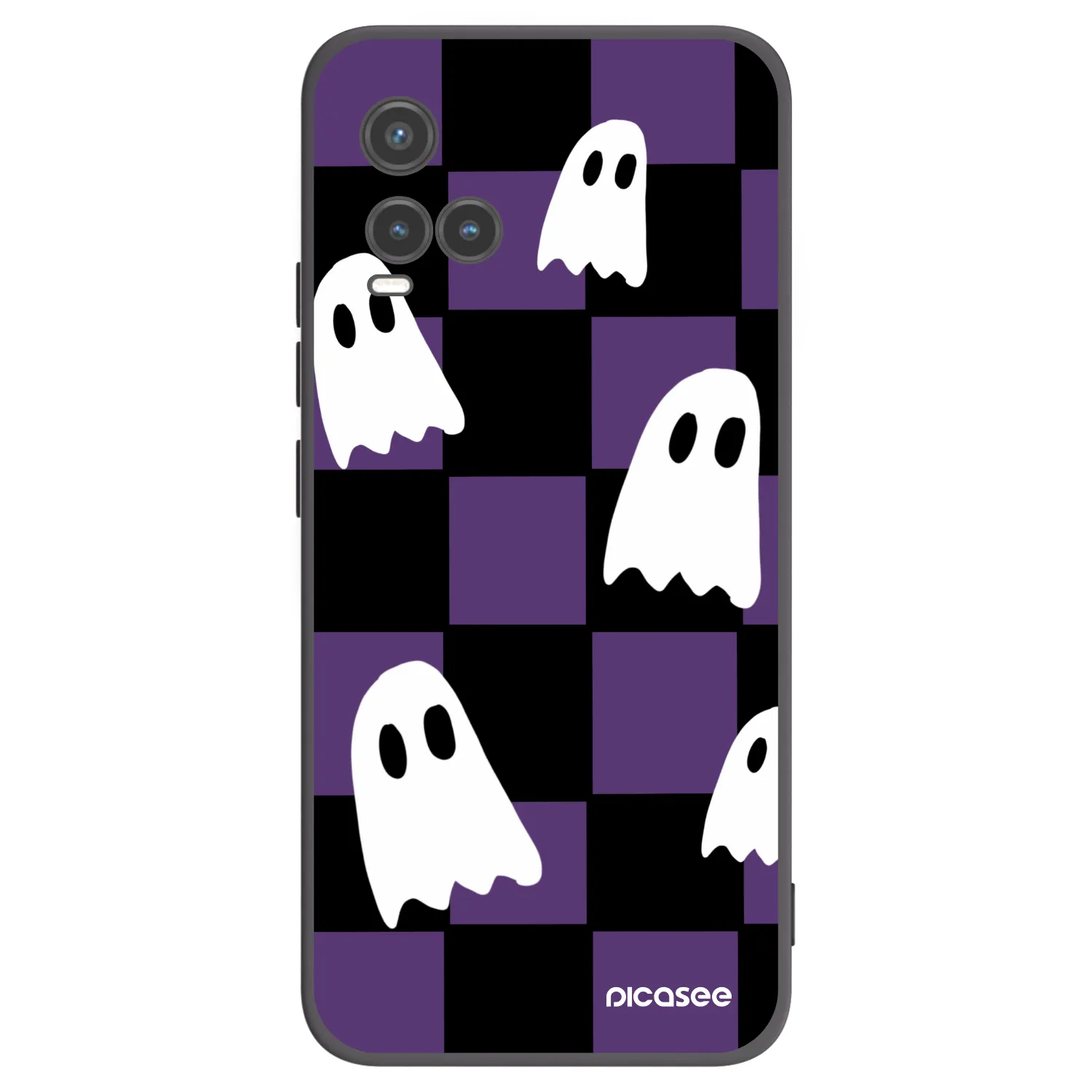 Picasee fekete szilikon tok az alábbi mobiltelefonokra Vivo Y33s - Ghosts