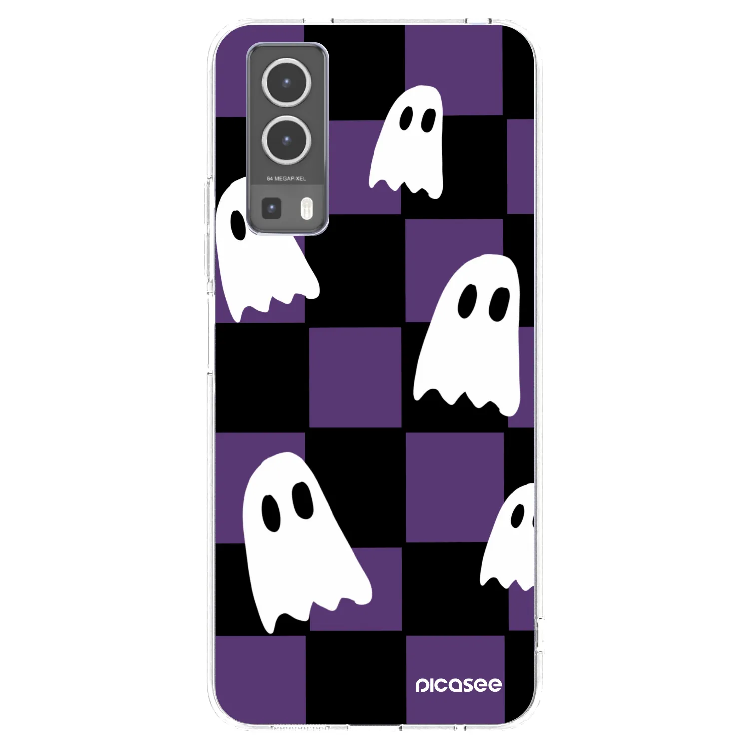 Picasee átlátszó szilikon tok az alábbi mobiltelefonokra Vivo Y72 5G - Ghosts