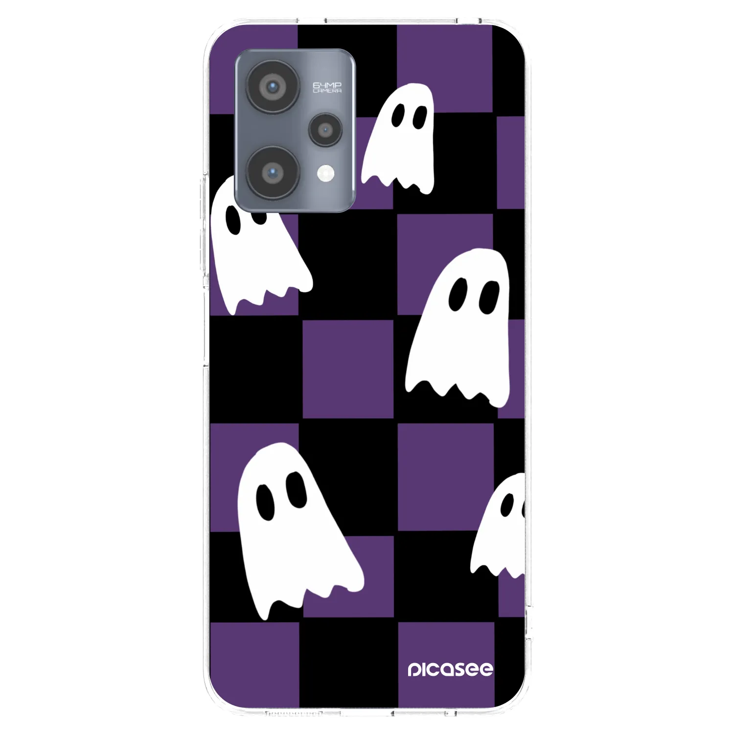 Picasee átlátszó szilikon tok az alábbi mobiltelefonokra Realme 9 Pro 5G - Ghosts